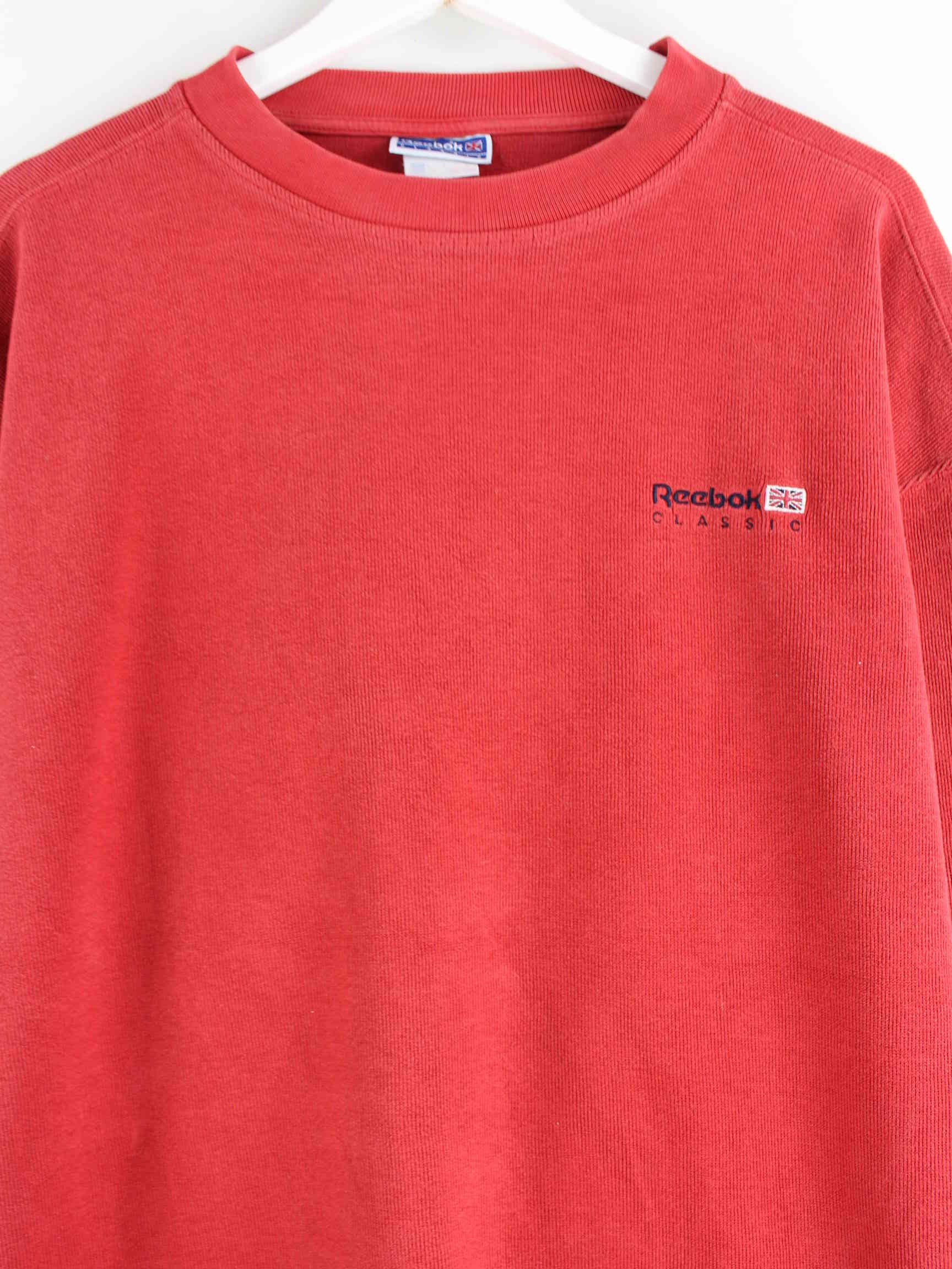 Reebok y2k Embroidered Sweater Rot L (detail image 1)