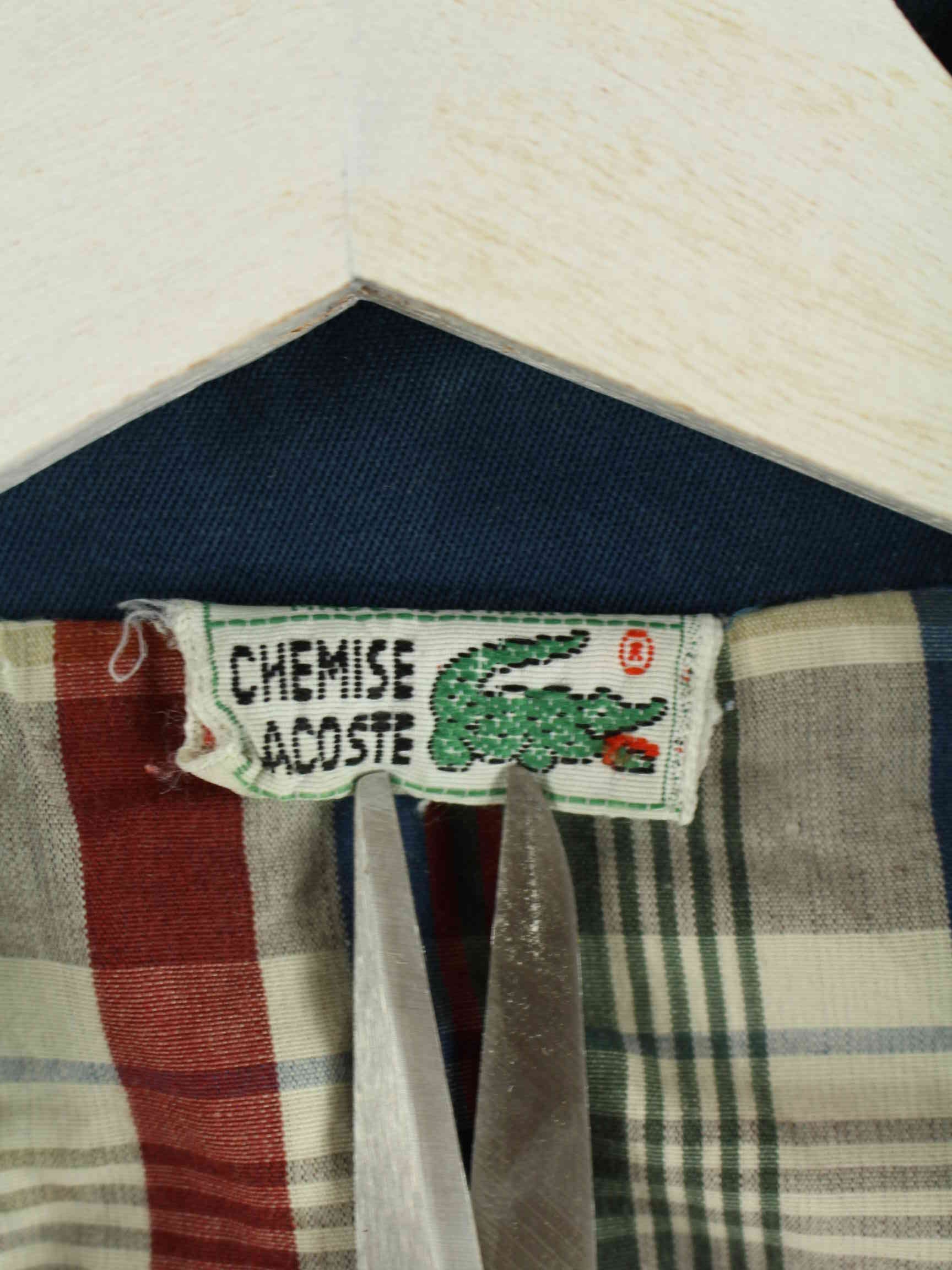 Lacoste 90s Vintage Harrington Jacke Blau L (detail image 2)