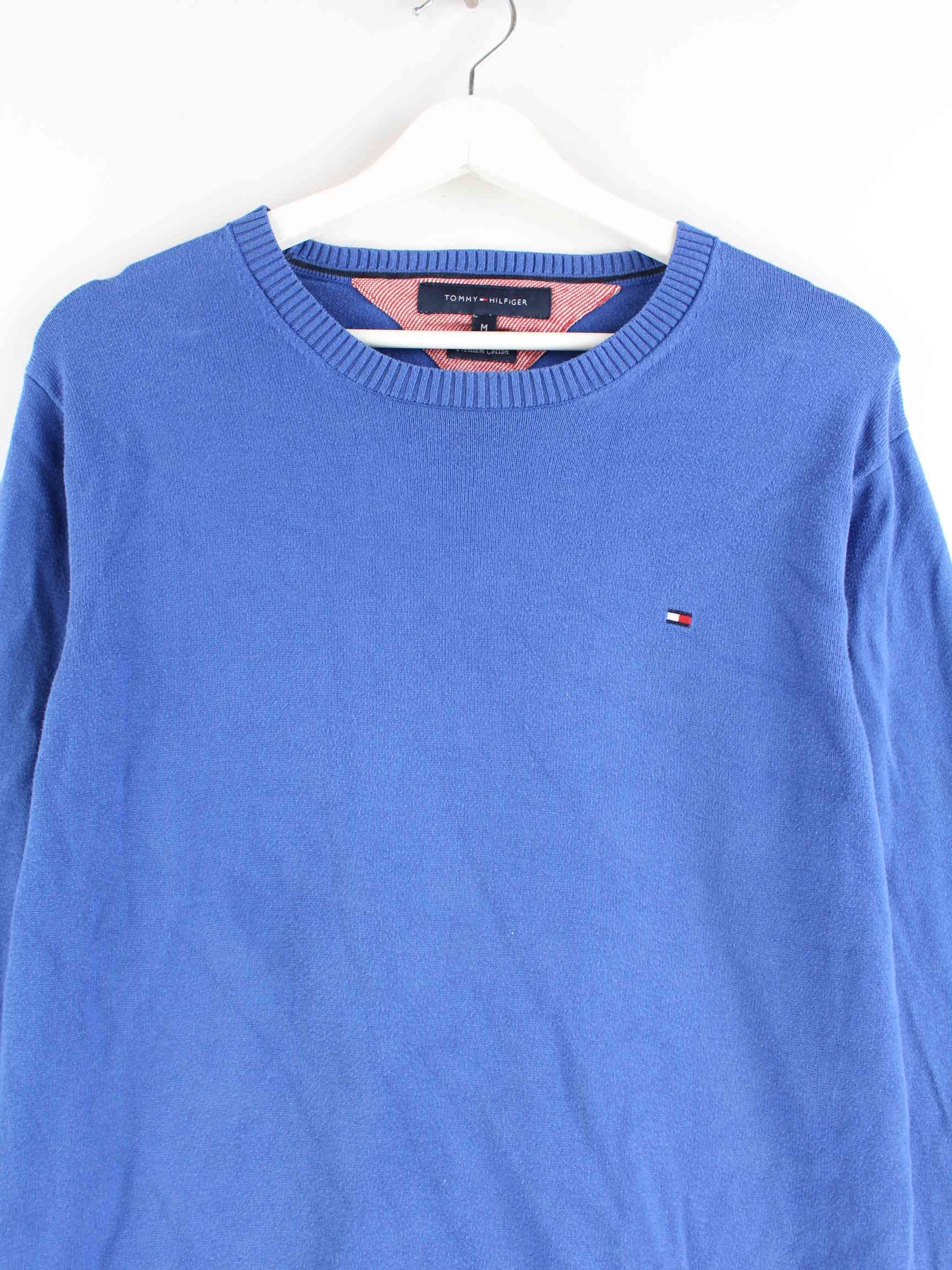 Tommy Hilfiger Basic Pullover Blau M (detail image 1)