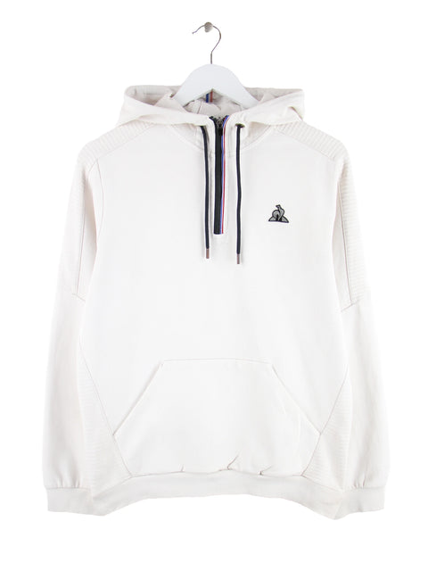 Le Coq Sportif Half Zip Hoodie Weiß M