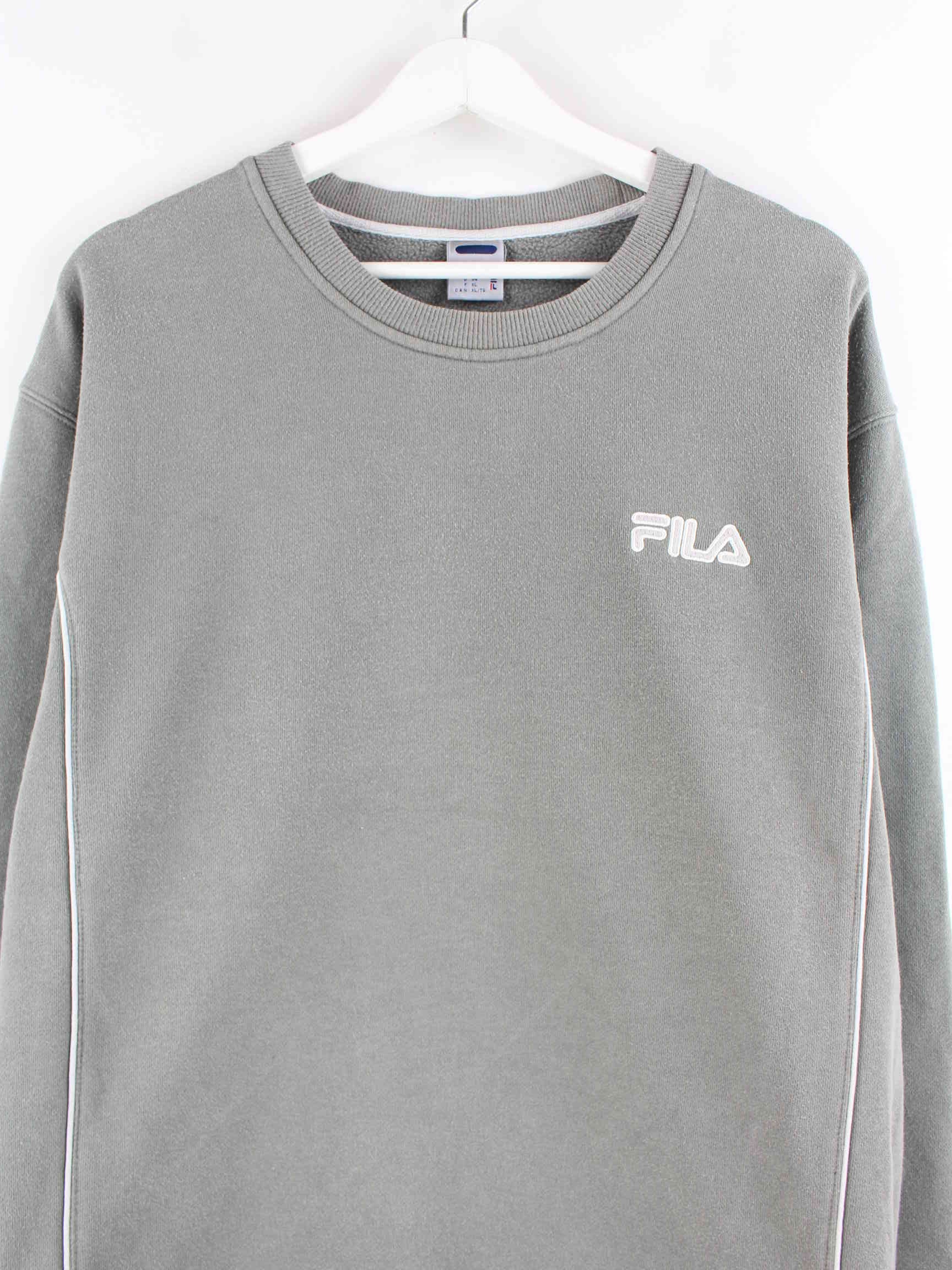 Fila y2k Embroidered Sweater Olive L (detail image 1)