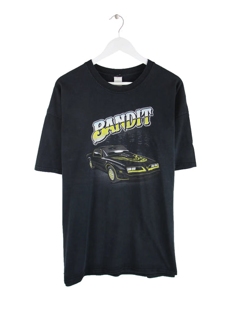 Gildan 00s Bandit Racing Print T-Shirt Schwarz XXL