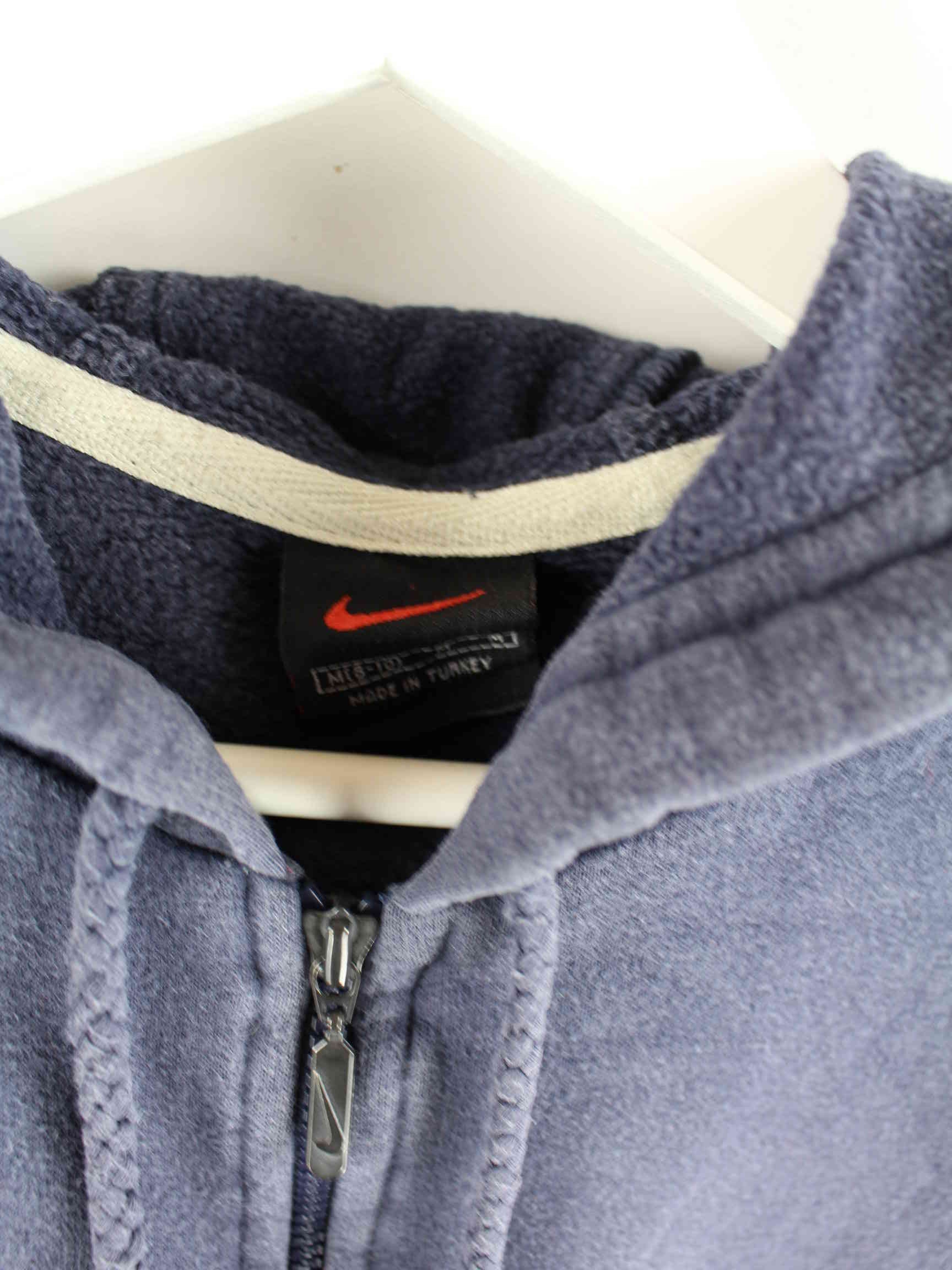 Nike 90s Vintage Center Swoosh Half Zip Hoodie Blau S (detail image 2)