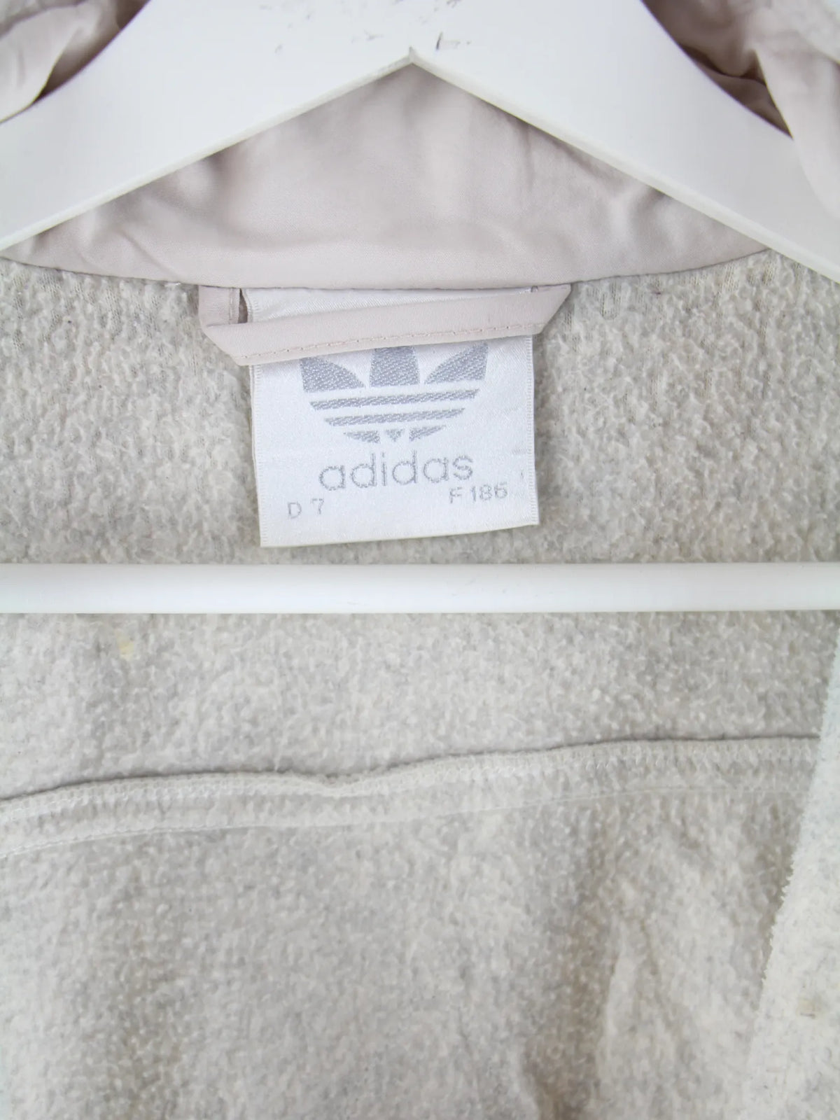 Adidas Fleece Beige XL – Etikett