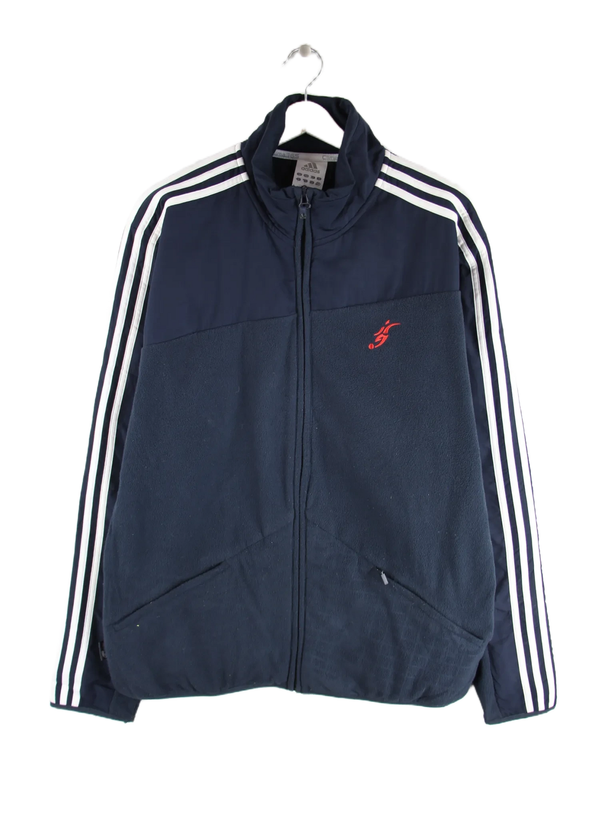 Adidas Fleece Blau L – Vorderseite