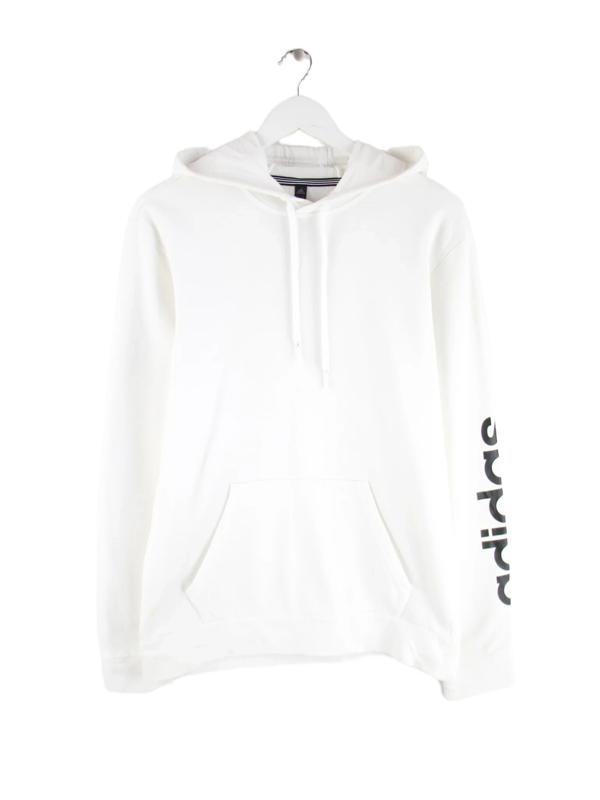 Adidas Hoodie Weiß S – Vorderseite