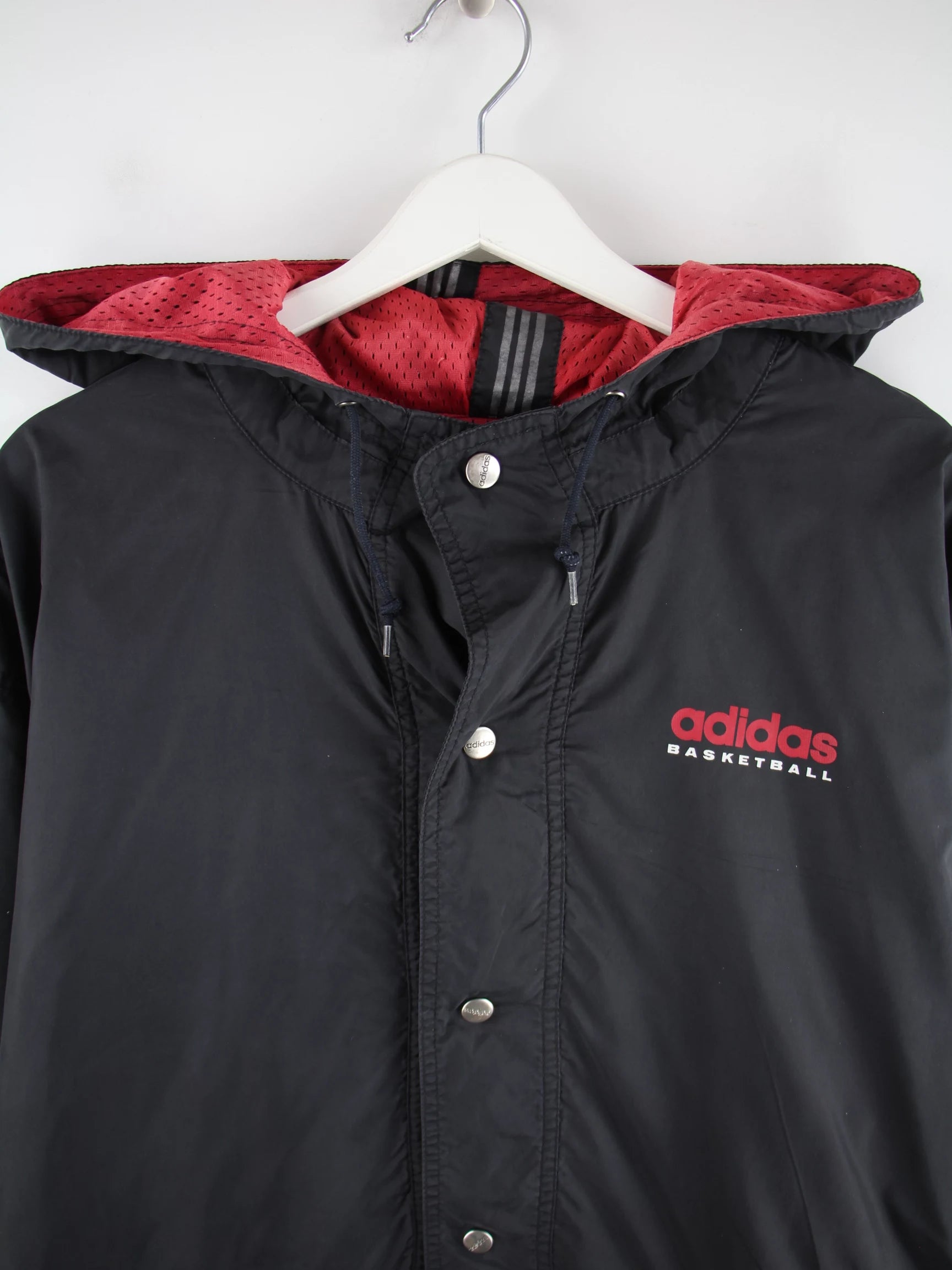 Adidas Leichte Jacke Schwarz L – Detailansicht Vorderseite