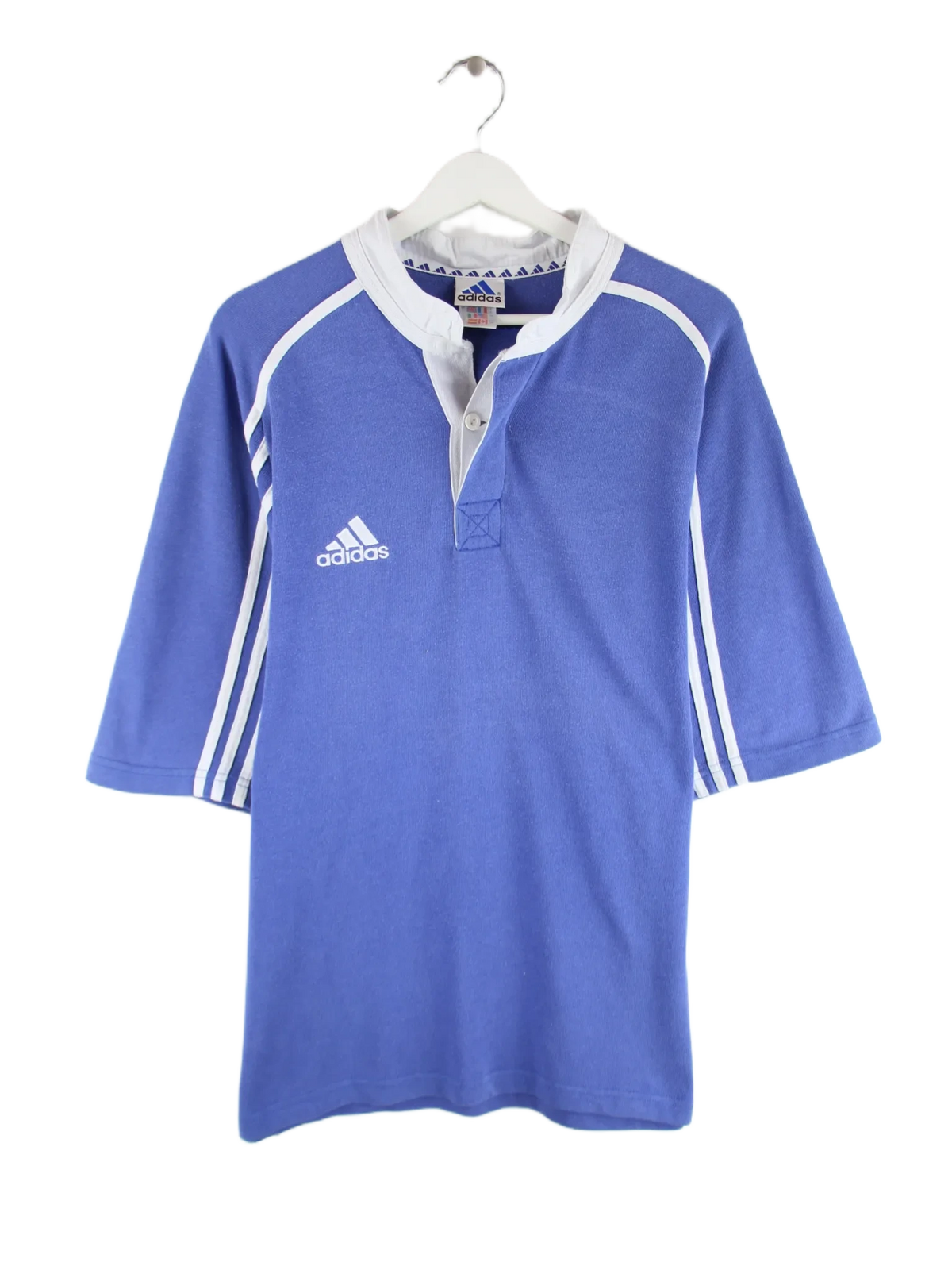 Adidas Polo Blau L – Vorderseite