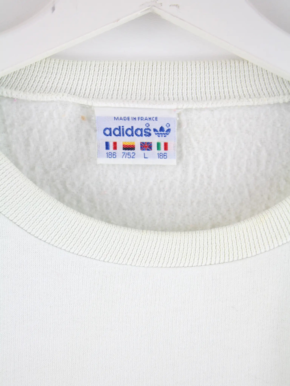 Adidas Sweater Weiß L – Etikett