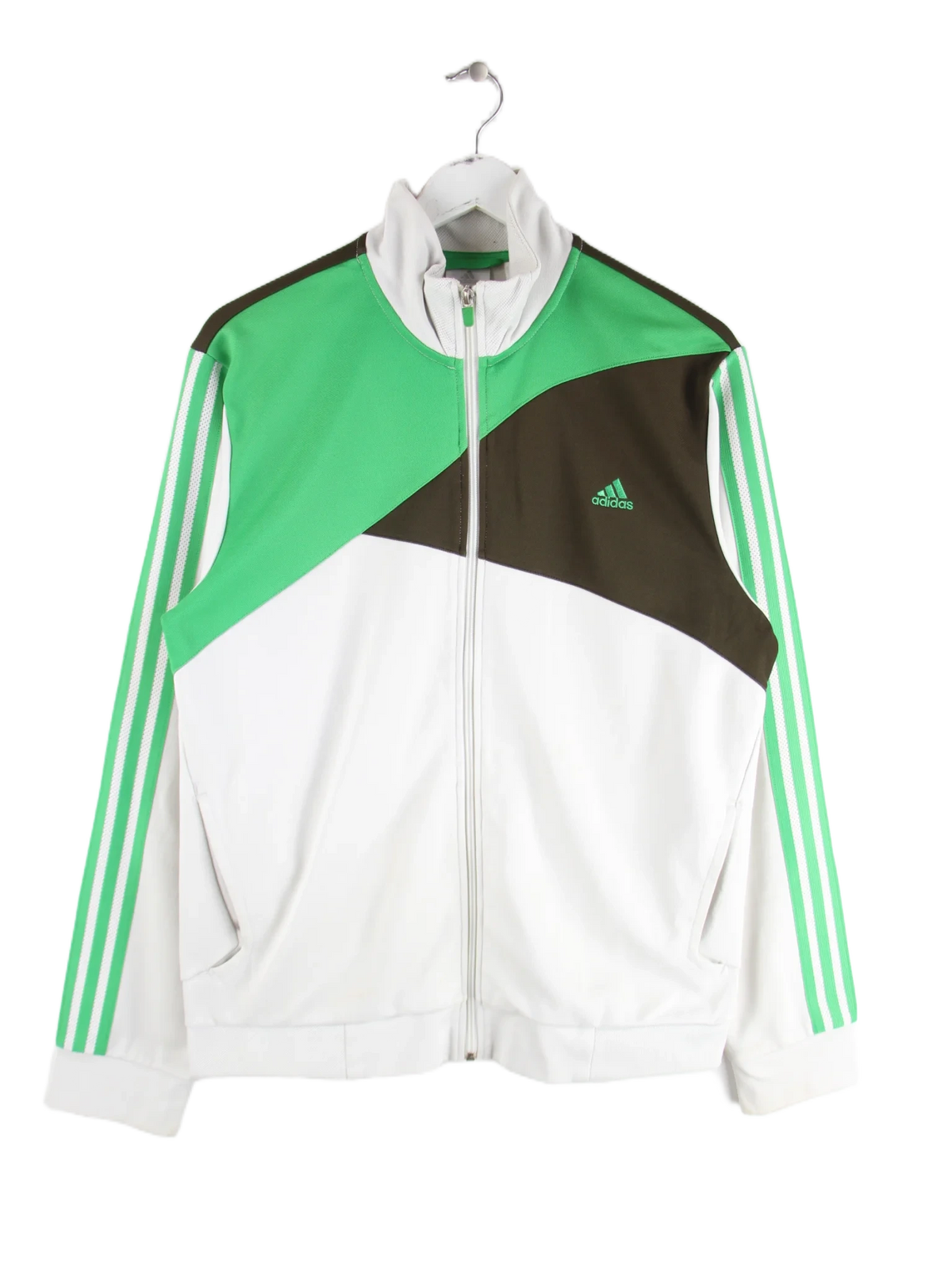 Adidas Trainingsjacke Weiß M – Vorderseite