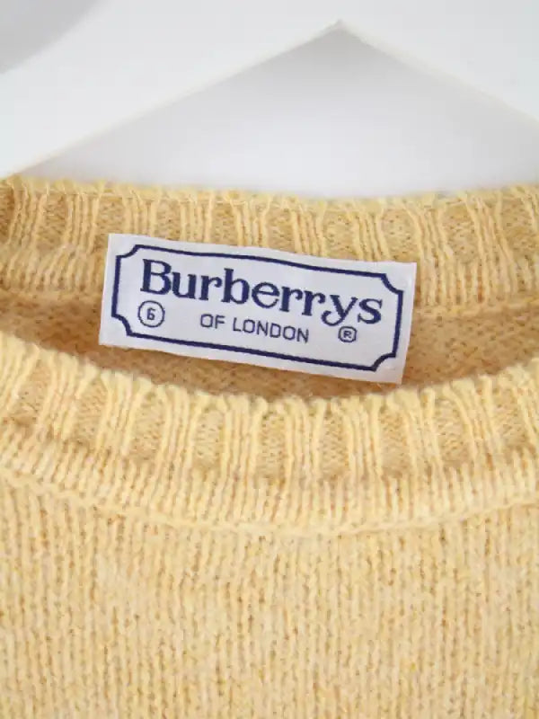 Burberry Pullover Gelb S – Etikett