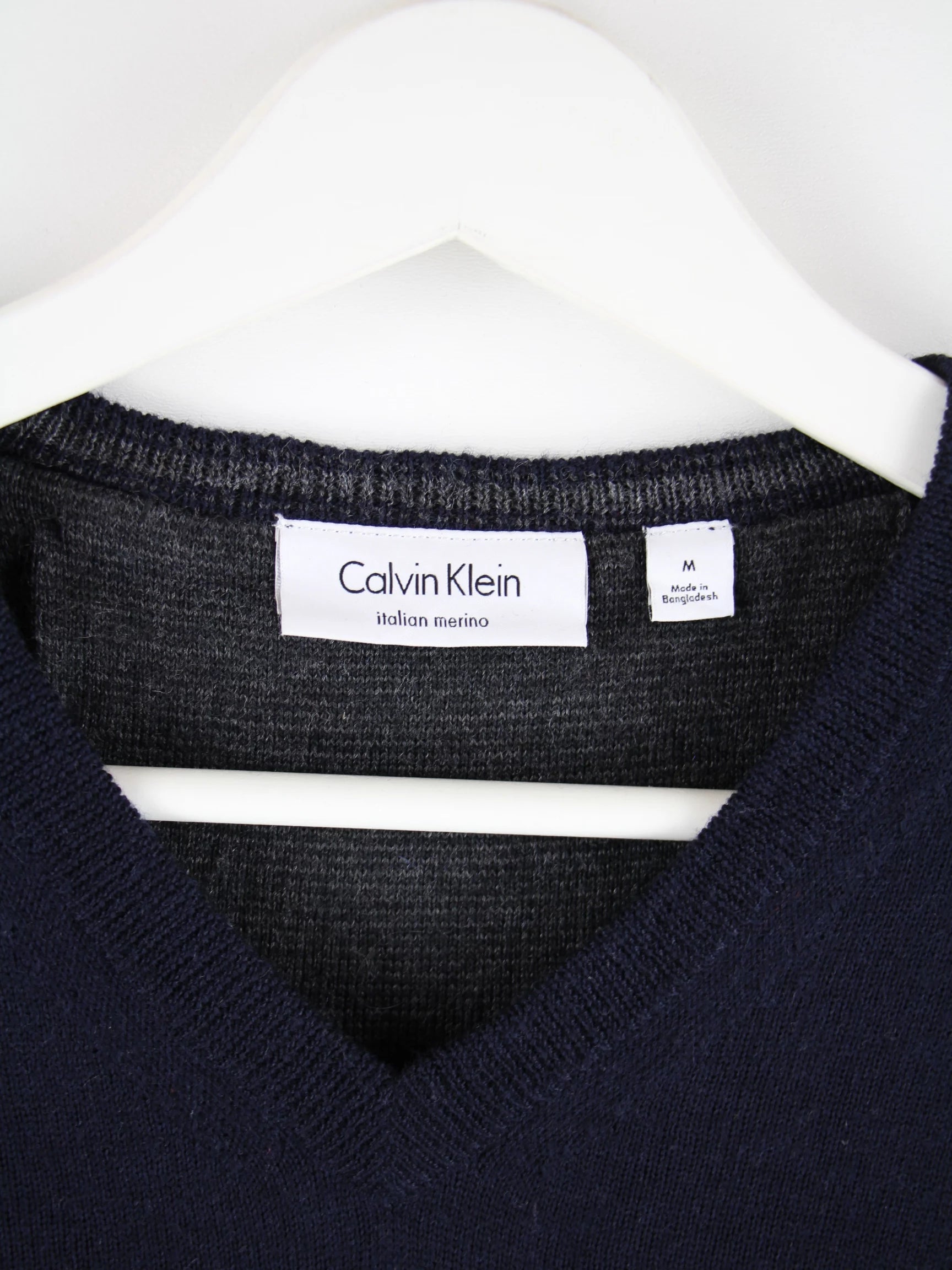 Calvin Klein Pullover Blau M – Etikett