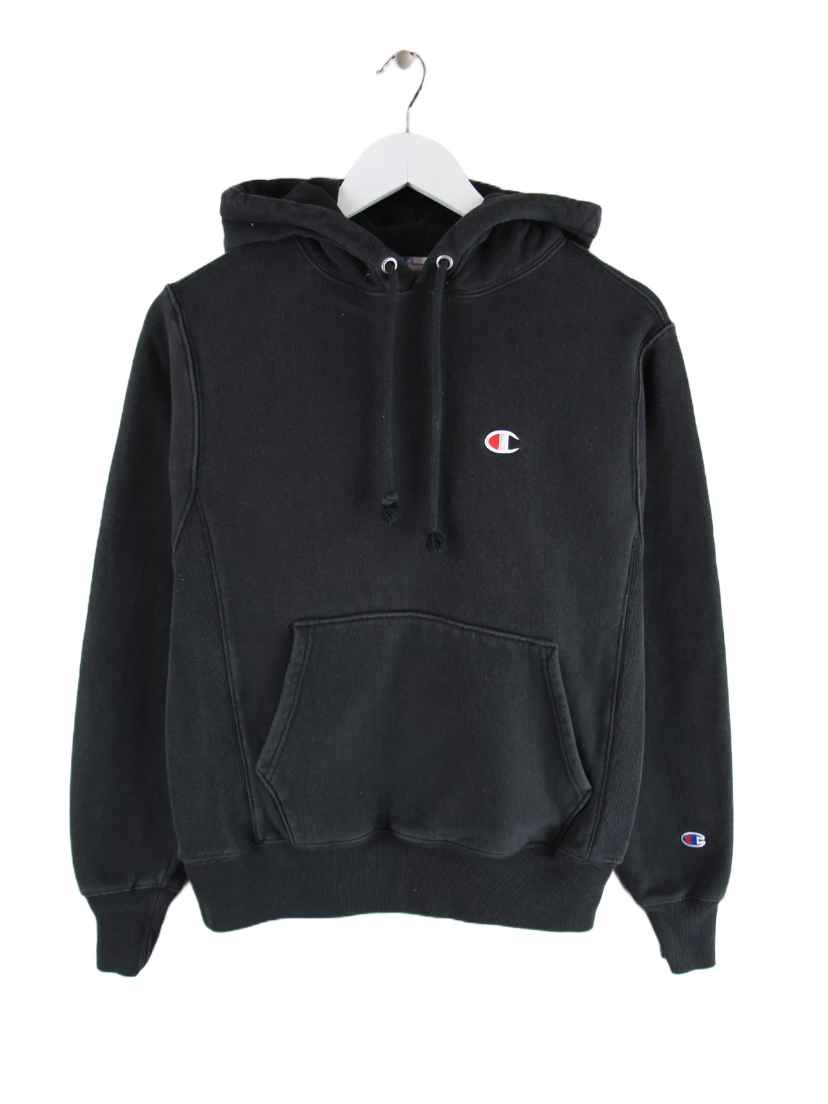 Champion Hoodie Schwarz S – Vorderseite