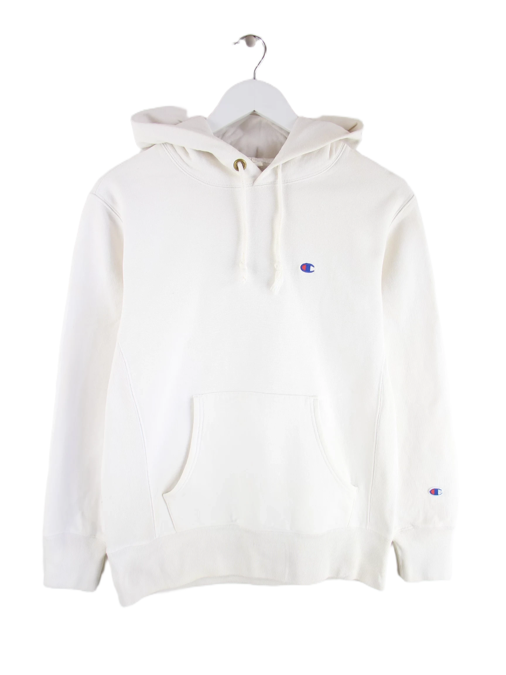 Champion Hoodie Weiß L – Vorderseite