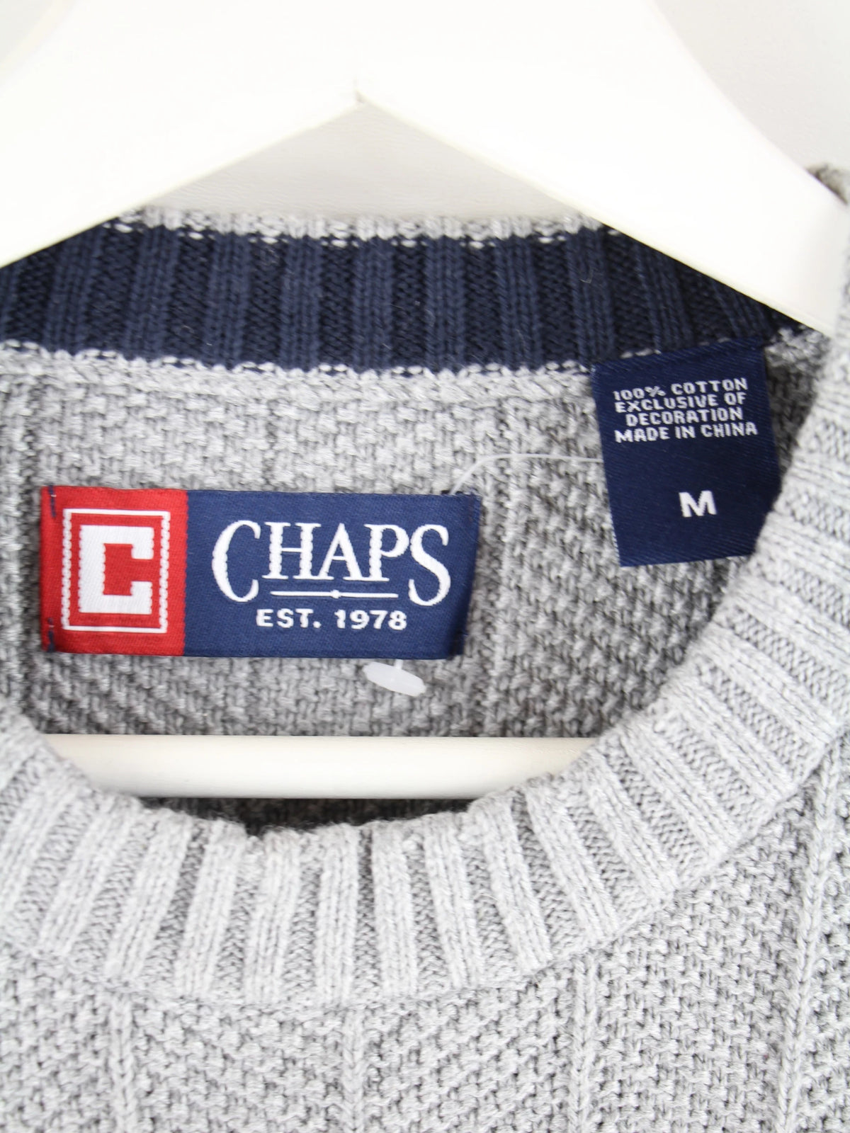 Chaps by Ralph Lauren Pullover Grau XL – Etikett