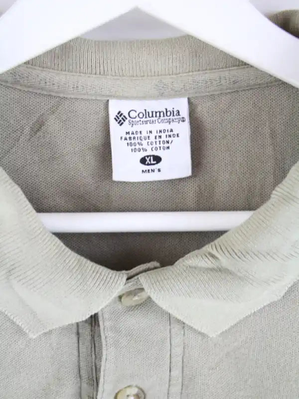 Columbia Polo Grün 3XL – Detailansicht Vorderseite