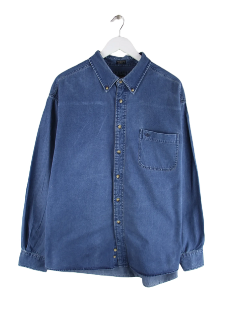 Dockers Freizeit Hemd Blau XL – Vorderseite