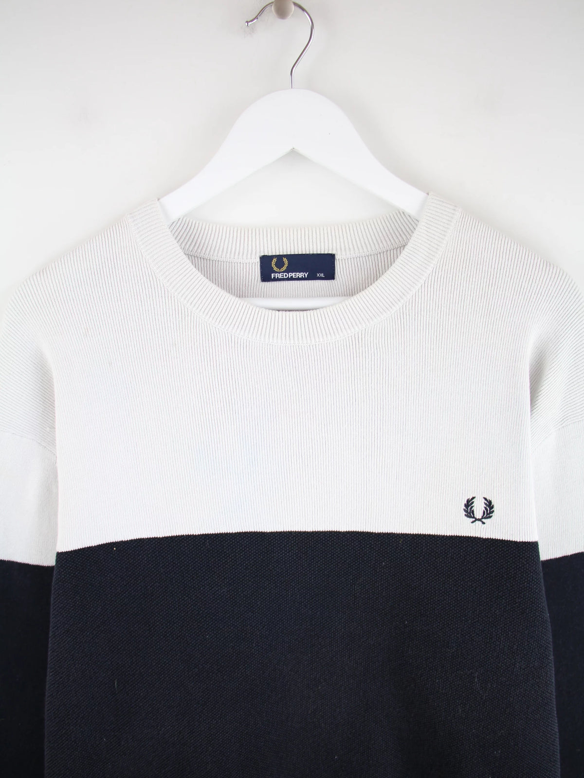 Fred Perry Pullover Mehrfarbig XXL – Detailansicht Vorderseite