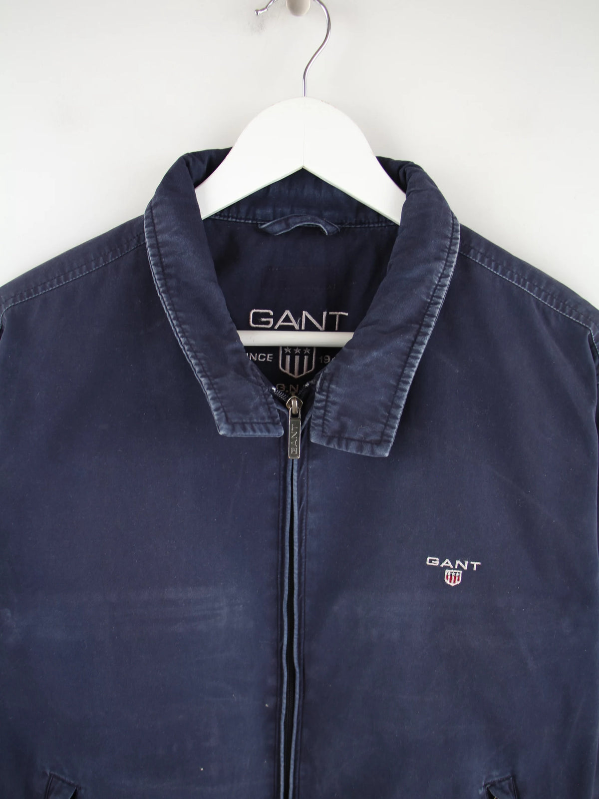 Gant Jacke Blau L – Detailansicht Vorderseite