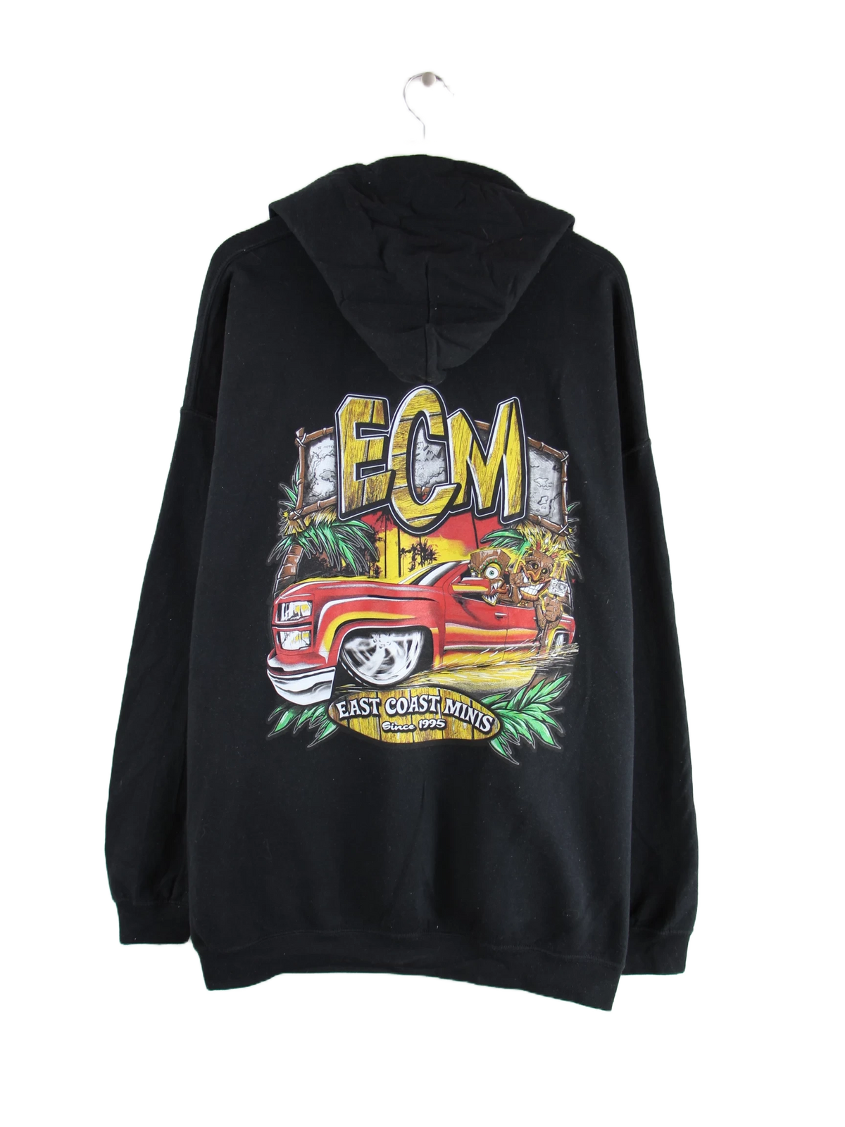 Gildan Hoodie Schwarz 4XL – Rückseite