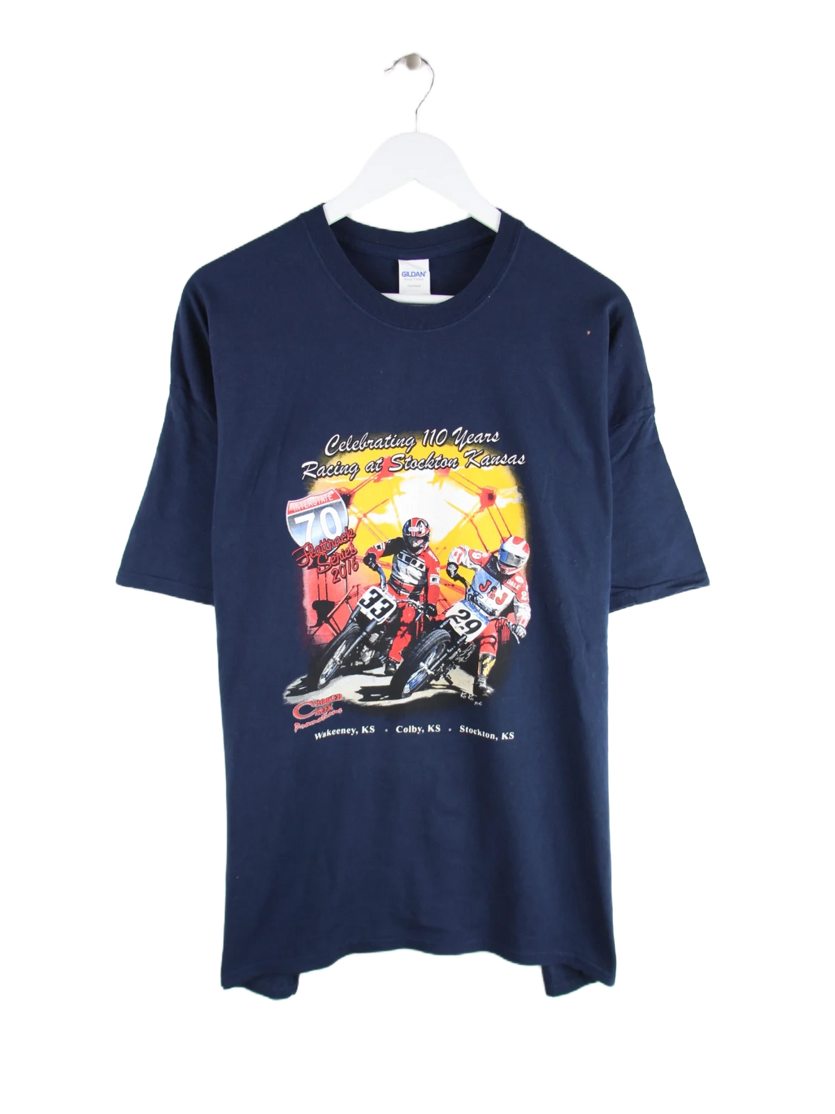 Gildan T-Shirt Blau XXL – Vorderseite