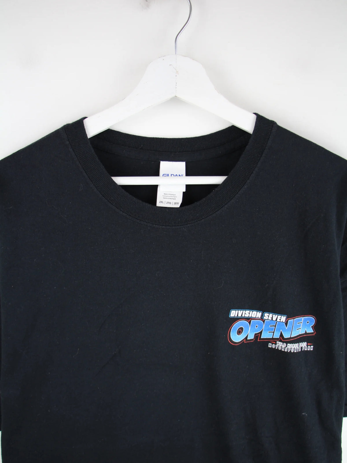 Gildan T-Shirt Schwarz XXL – Detailansicht Vorderseite