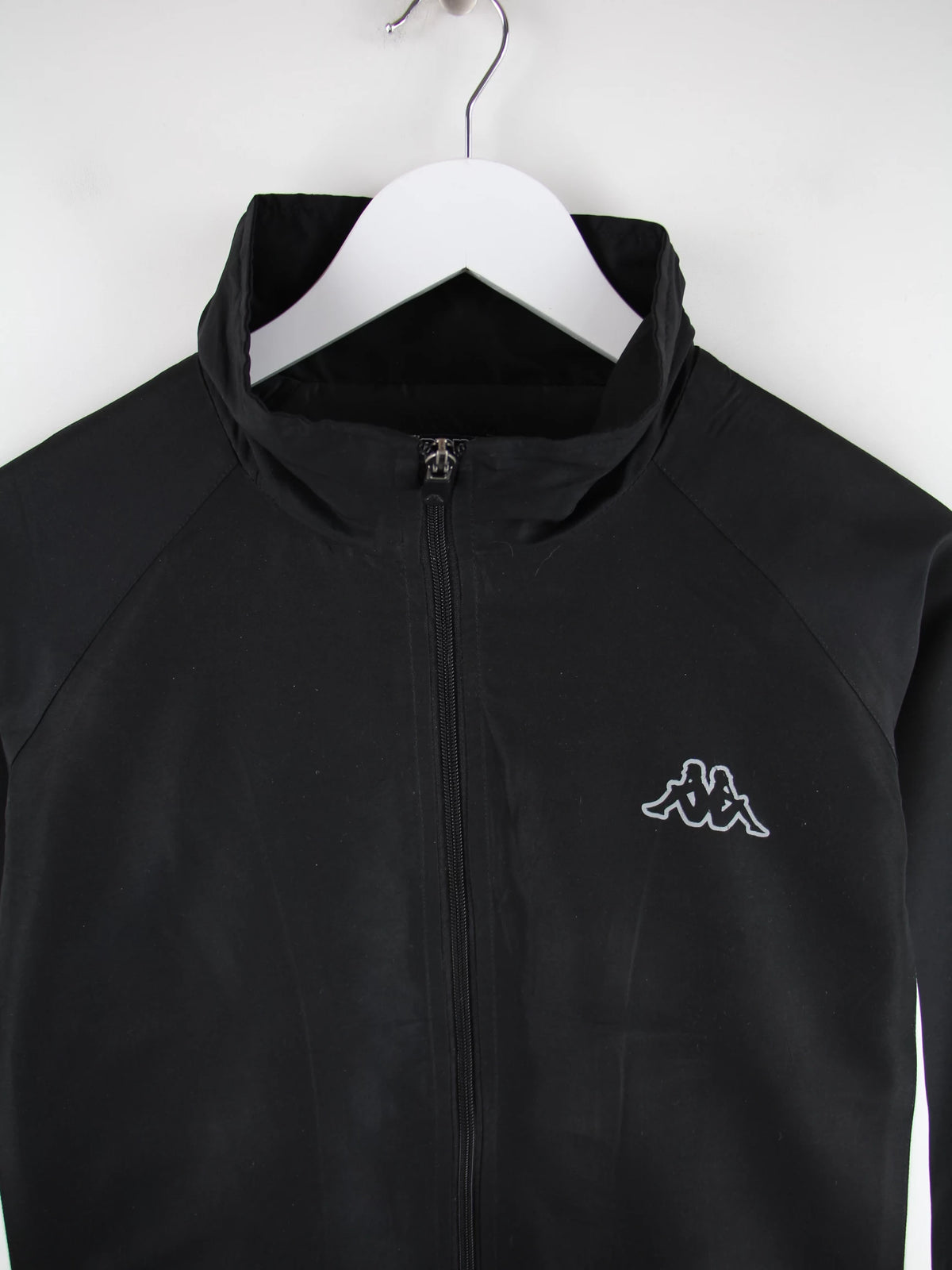Kappa Trainingsjacke Schwarz M – Detailansicht Vorderseite