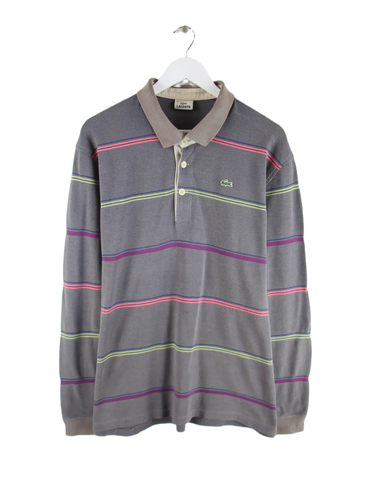 Lacoste Polo Grau XXL – Vorderseite