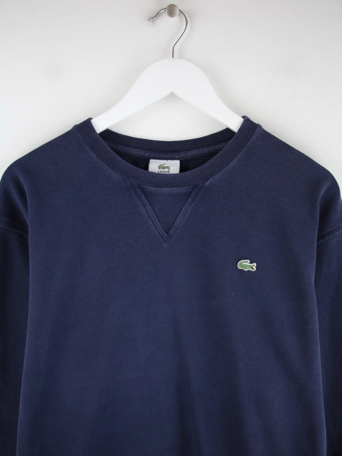 Lacoste Sweater Blau XL – Detailansicht Vorderseite