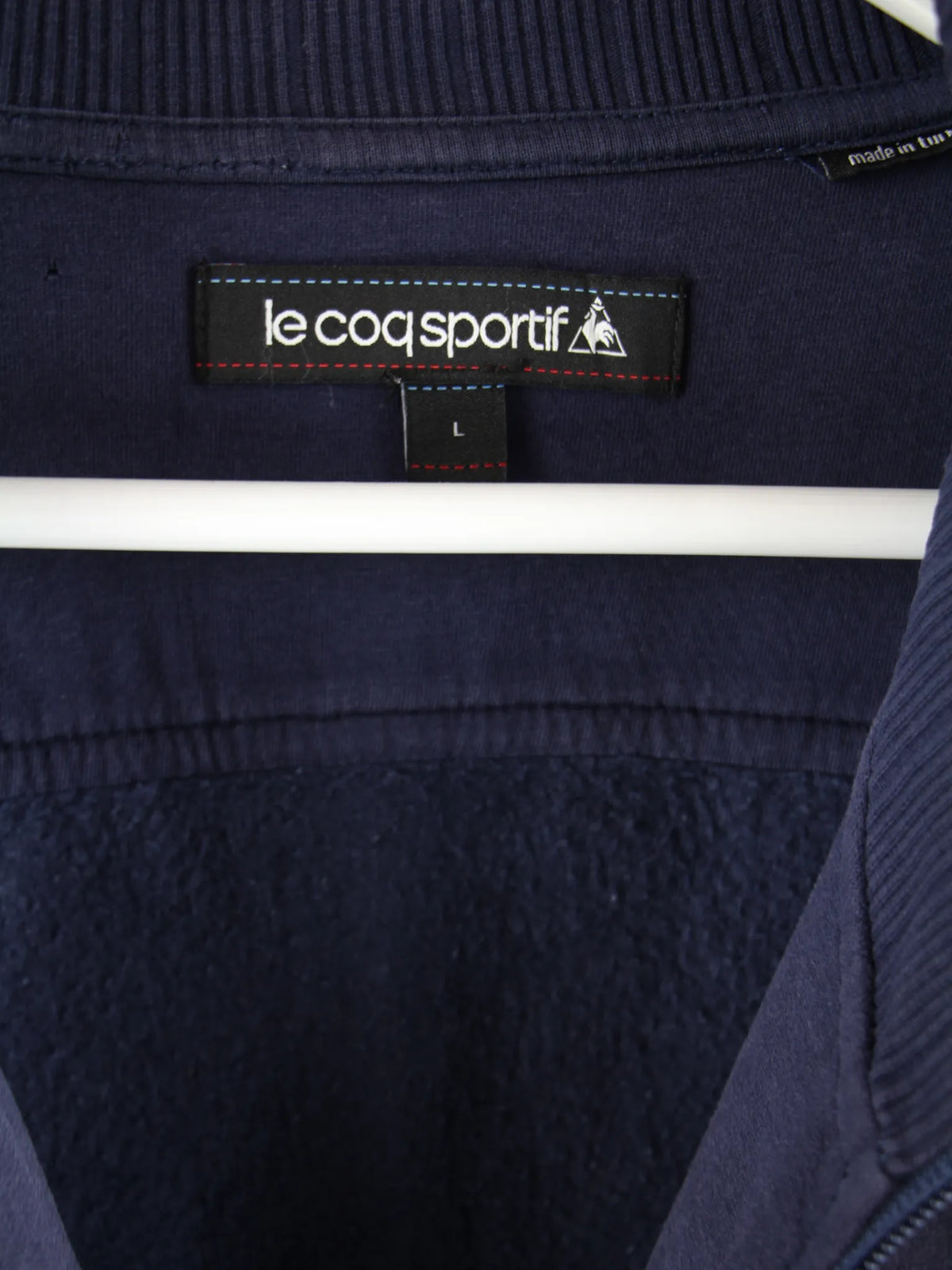 Le Coq Sportif Sweatjacke Blau L – Etikett