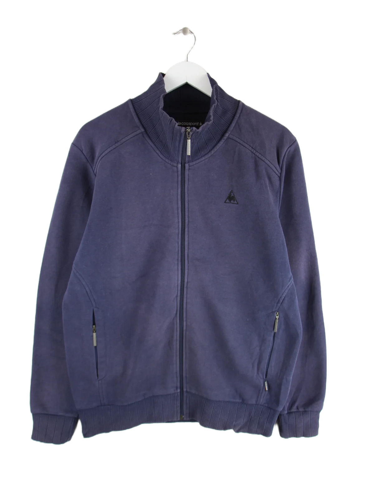 Le Coq Sportif Sweatjacke Blau L – Vorderseite