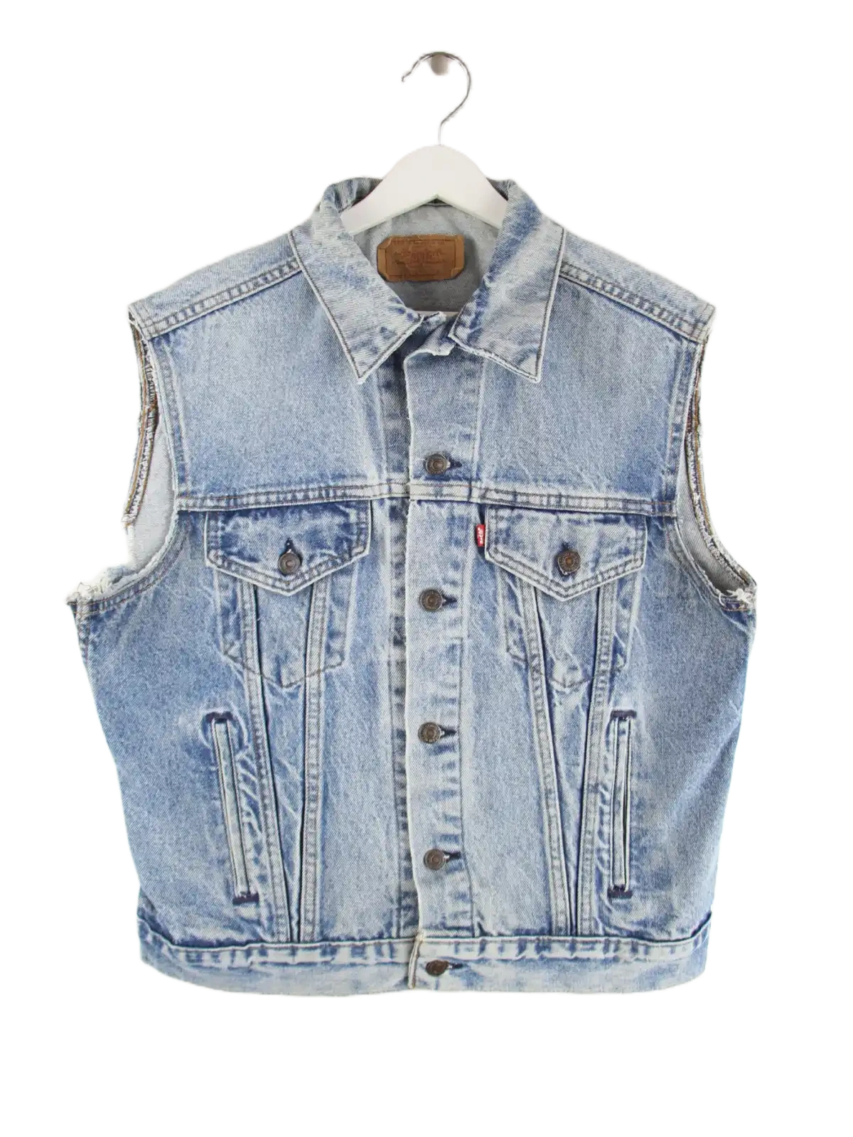 Levi's Weste Blau S – Vorderseite
