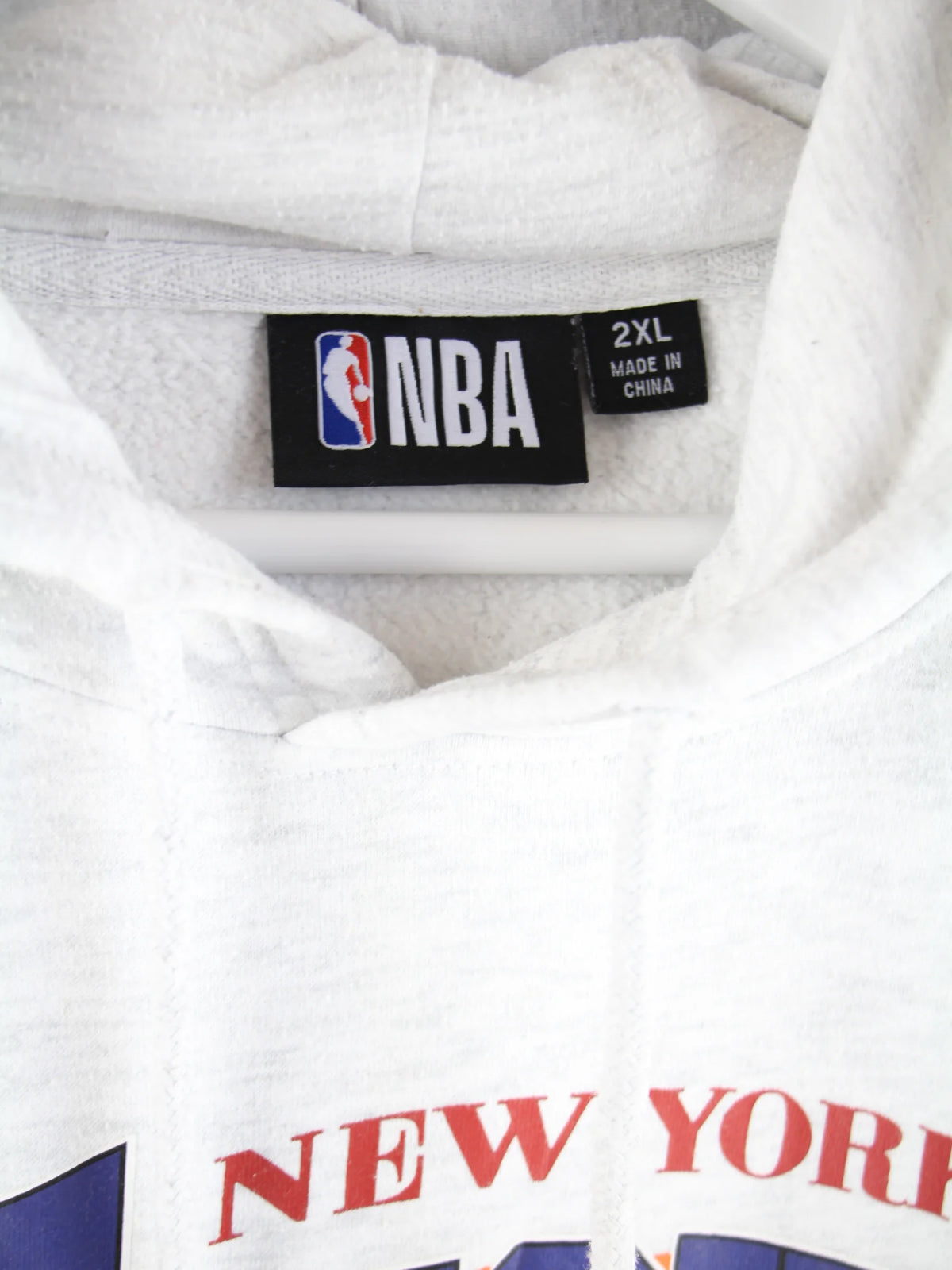 NBA Hoodie Grau XXL – Etikett