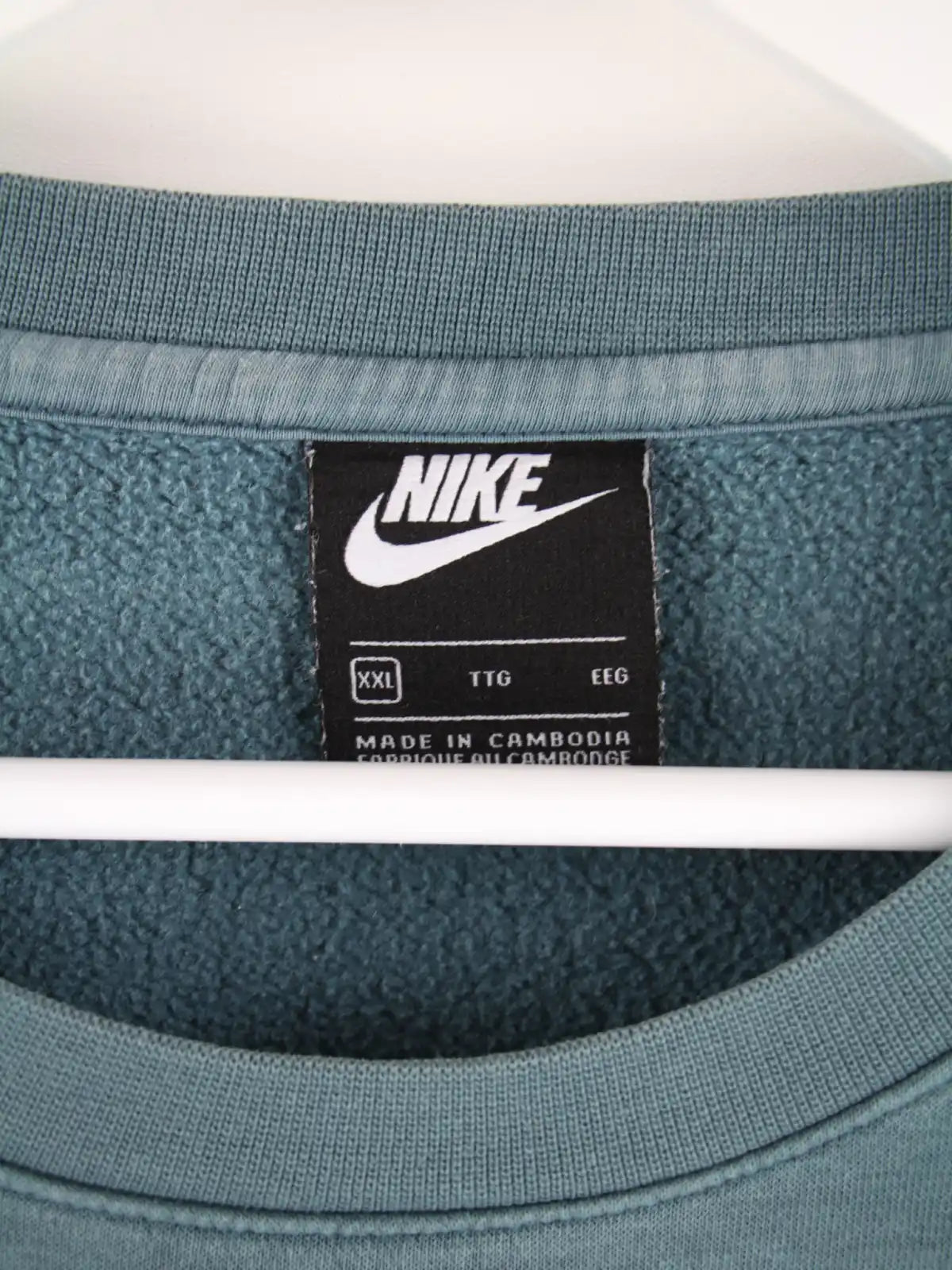 Nike Sweater Türkis XXL – Etikett
