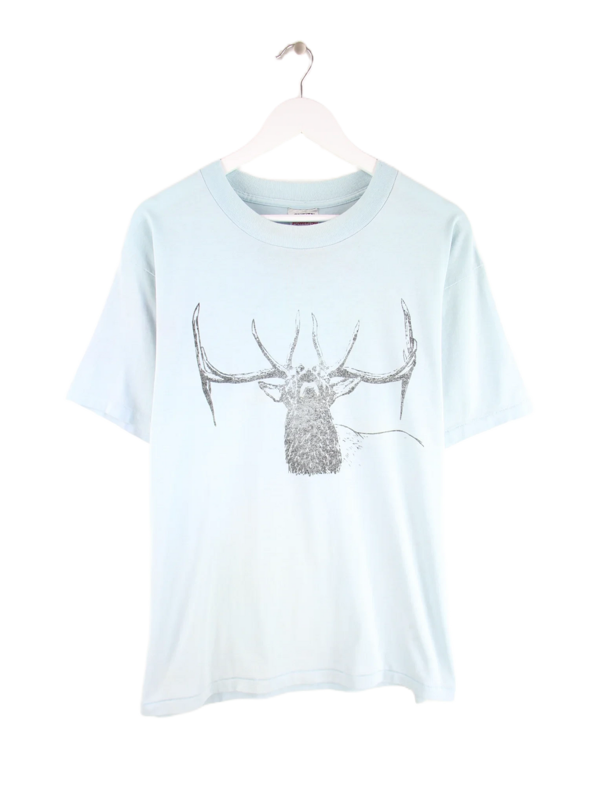 Oneita T-Shirt Blau XL – Vorderseite