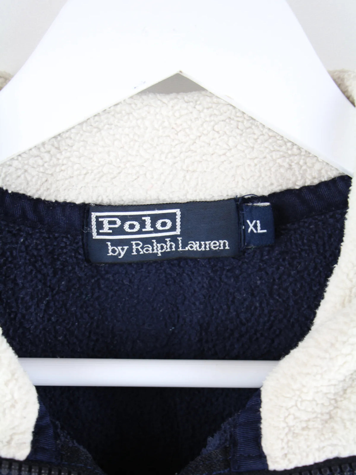 Ralph Lauren Fleece Blau XL – Etikett
