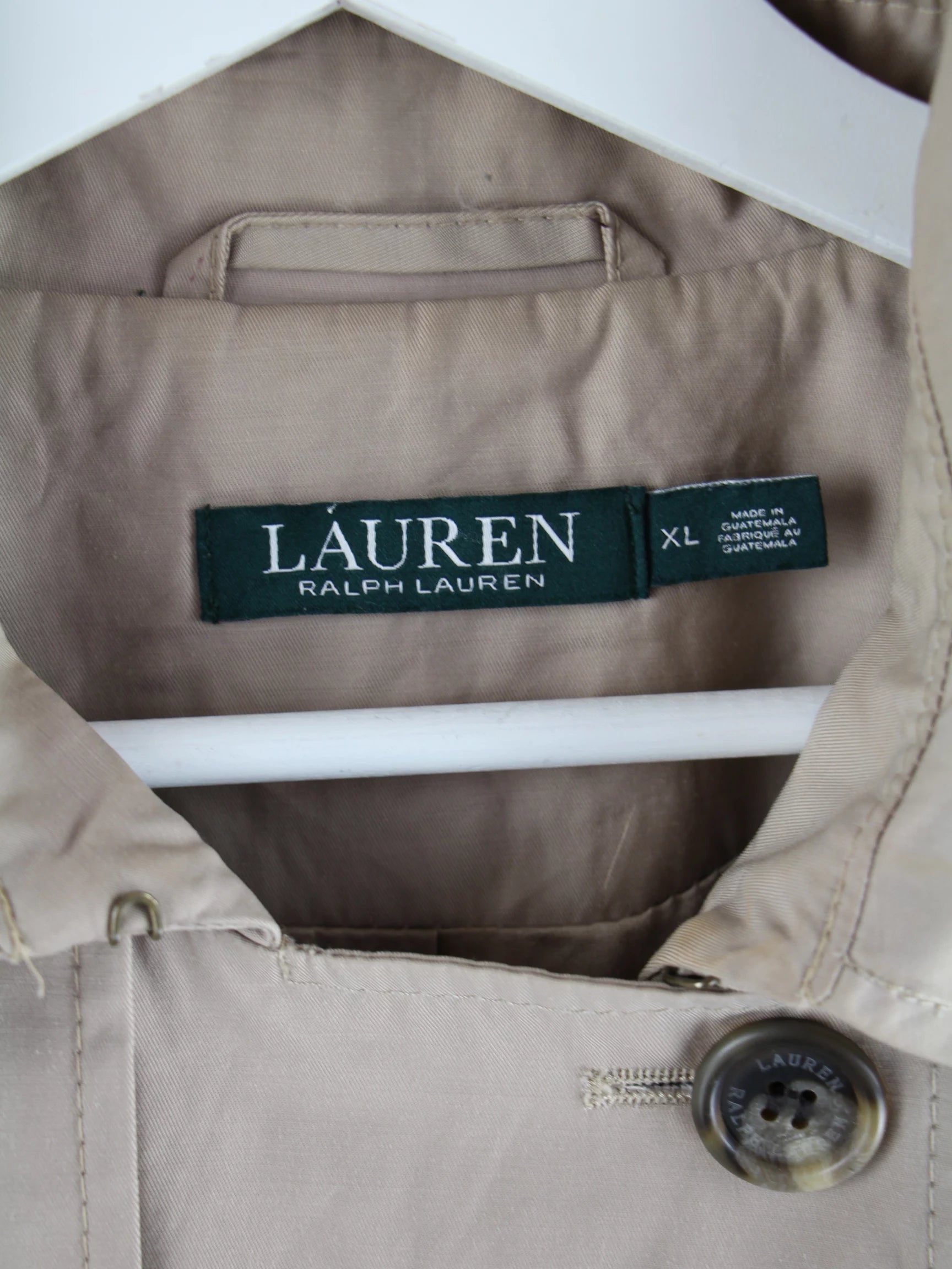 Ralph Lauren Mantel Beige XL – Etikett