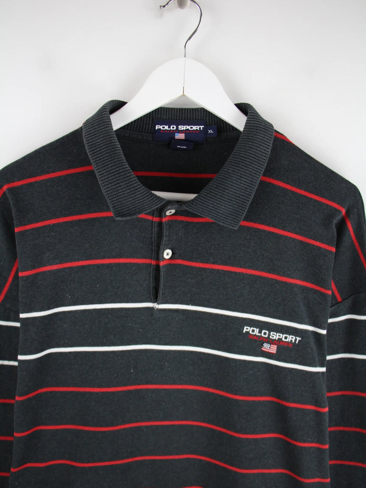 Ralph Lauren Polo Grau 4XL – Detailansicht Vorderseite