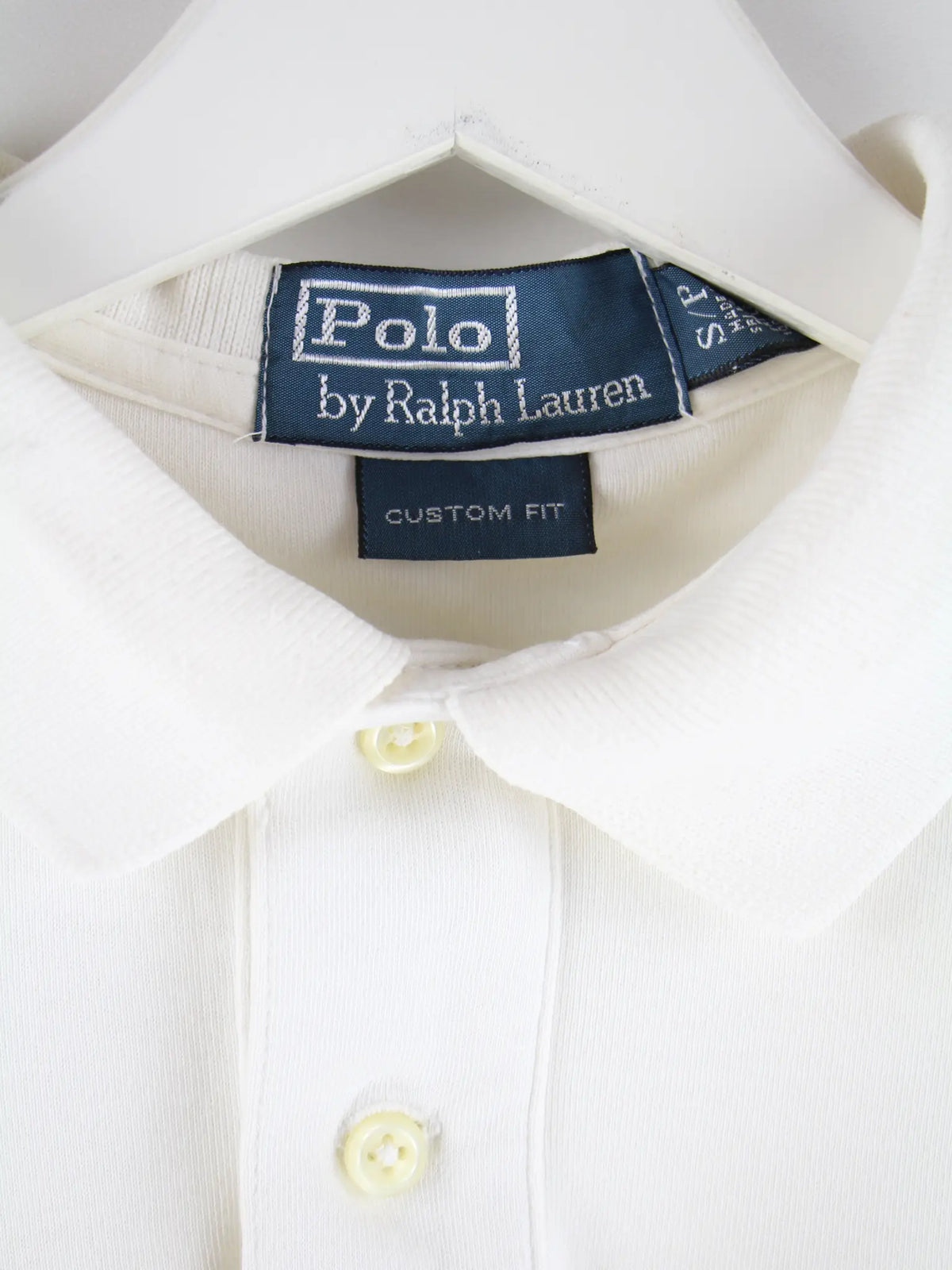 Ralph Lauren Polo Weiß S – Detailansicht Vorderseite