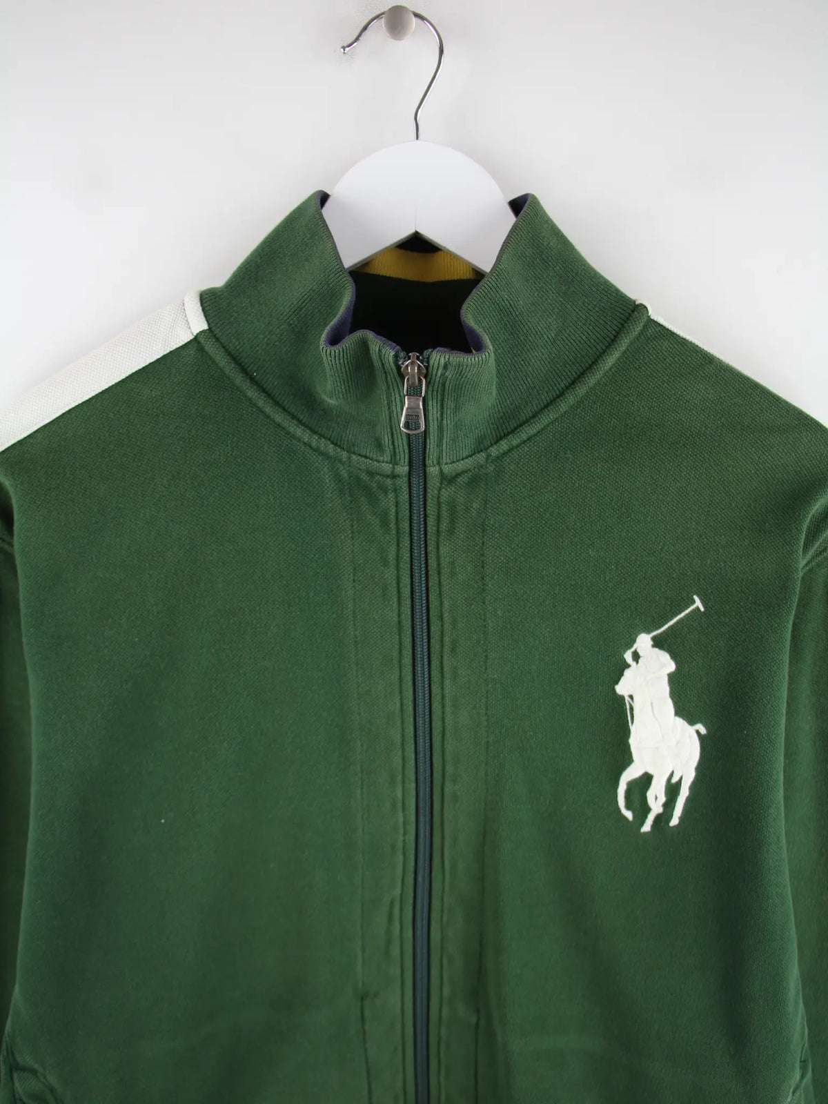 Ralph Lauren Sweatjacke Grün L – Detailansicht Vorderseite