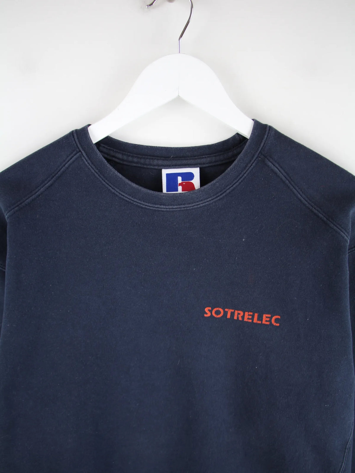 Russell Athletic Sweater Blau M – Detailansicht Vorderseite