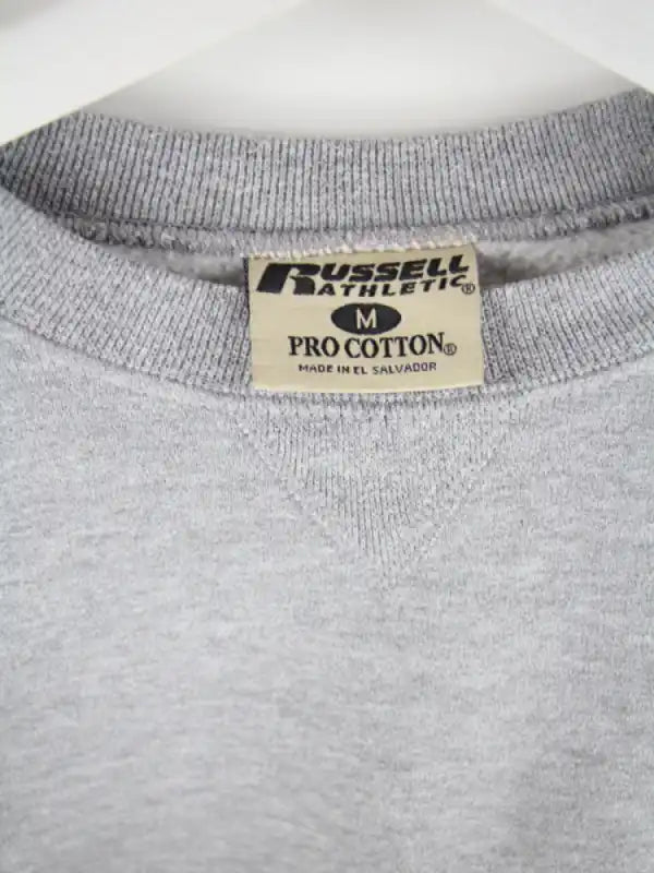 Russell Athletic Sweater Grau M – Etikett
