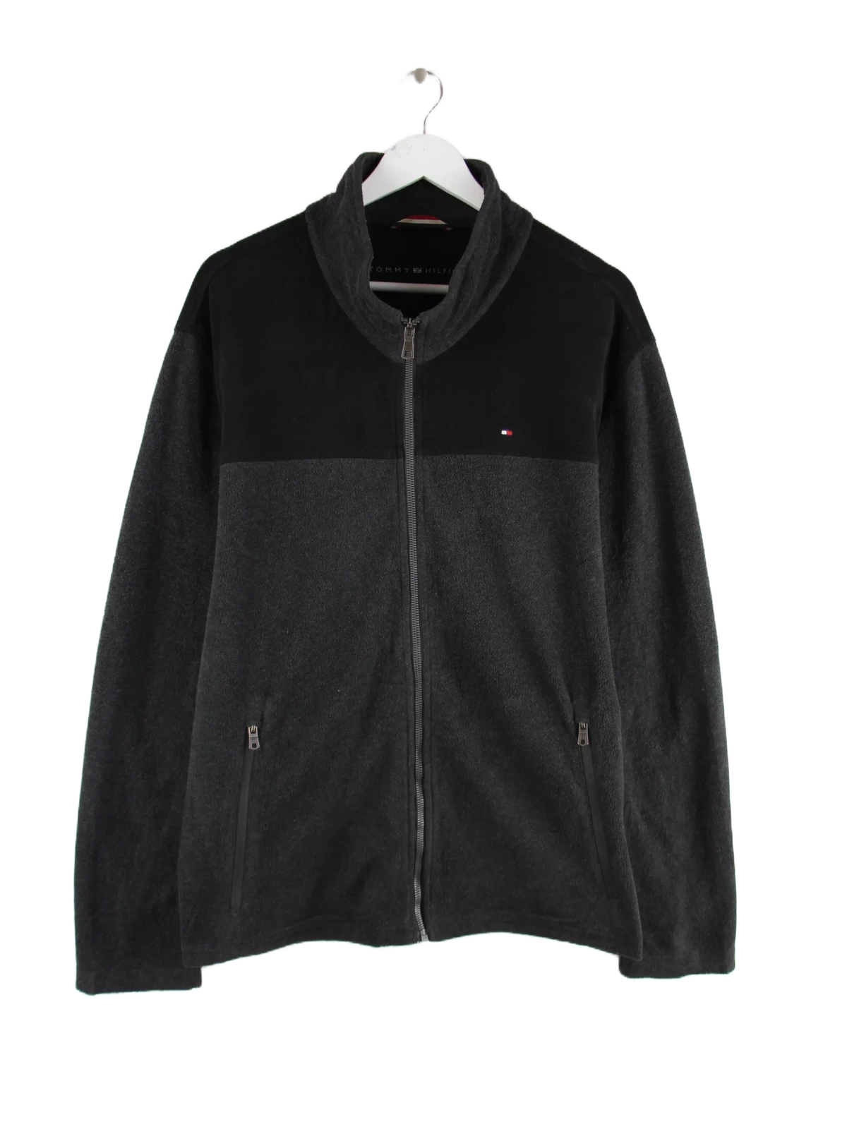 Tommy Hilfiger Fleece Grau XL – Vorderseite