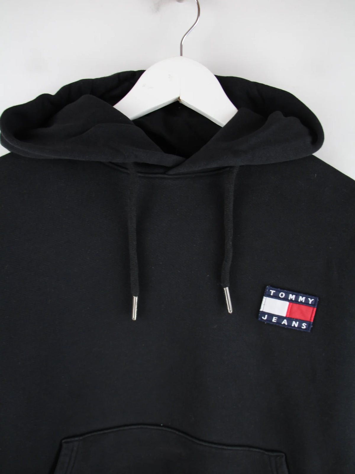 Tommy Hilfiger Hoodie Schwarz S – Detailansicht Vorderseite