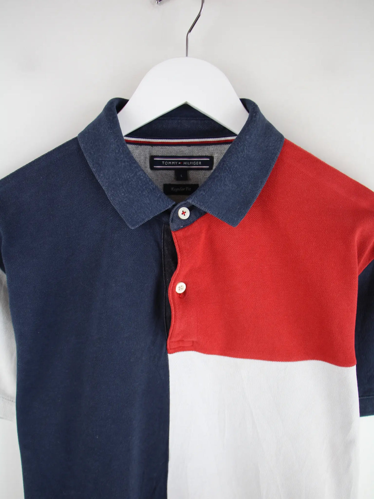 Tommy Hilfiger Polo Mehrfarbig L – Detailansicht Vorderseite
