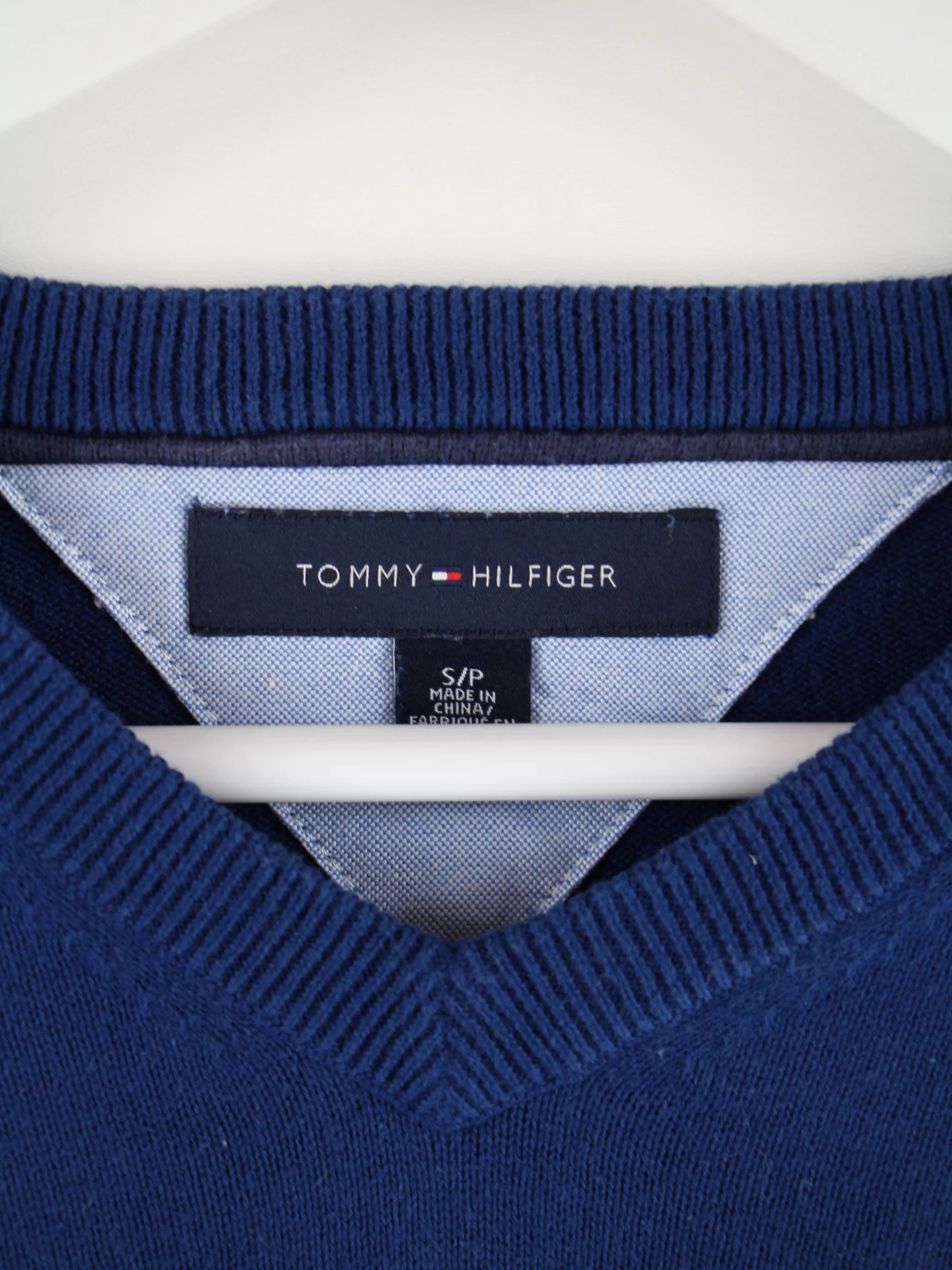 Tommy Hilfiger Pullover Blau S – Etikett