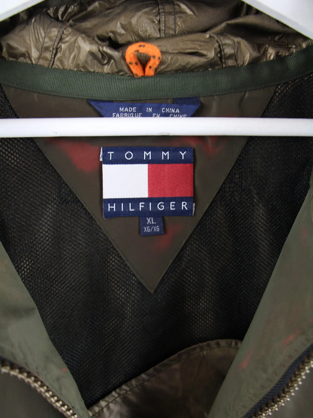 Tommy Hilfiger Windbreaker Grün XL – Etikett