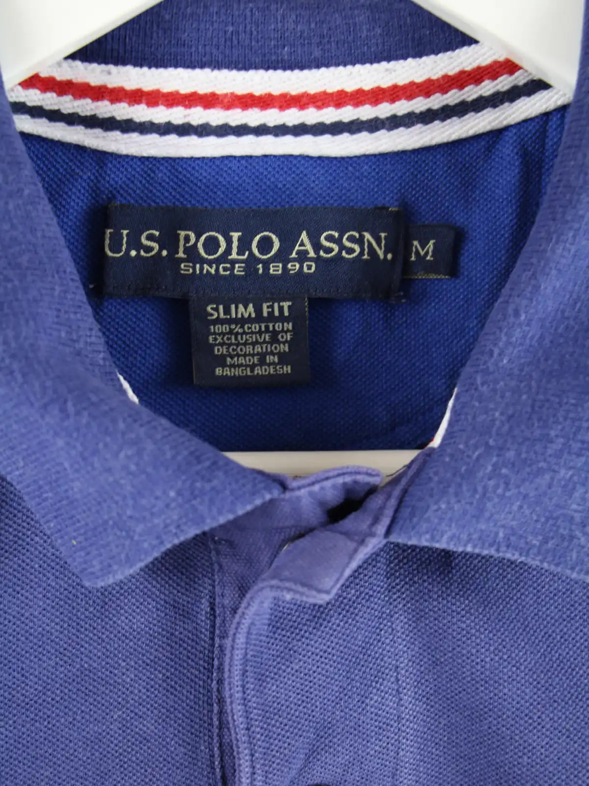 U.S. Polo ASSN. Polo Blau M – Etikett