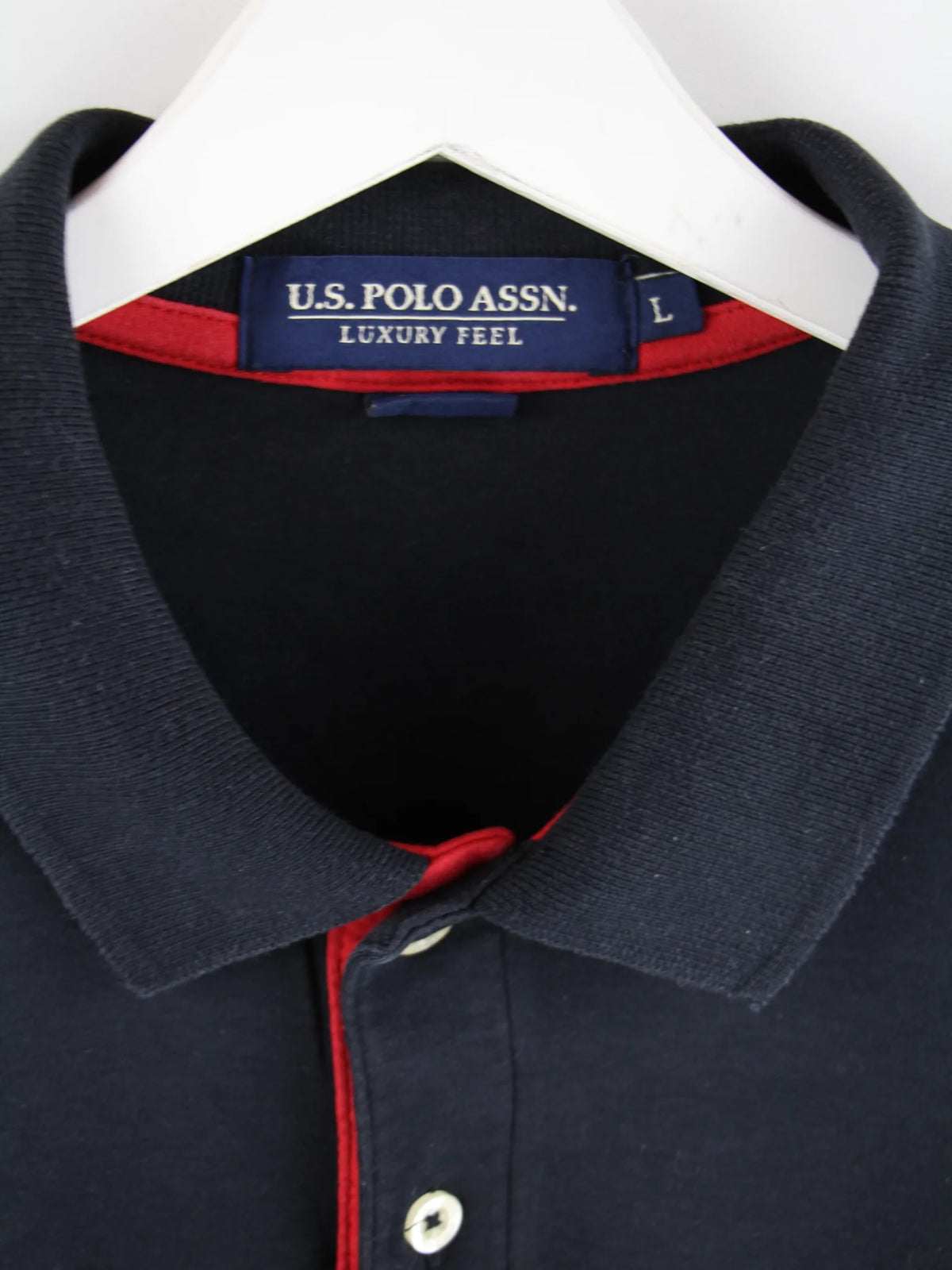U.S. Polo ASSN. Polo Schwarz L – Etikett