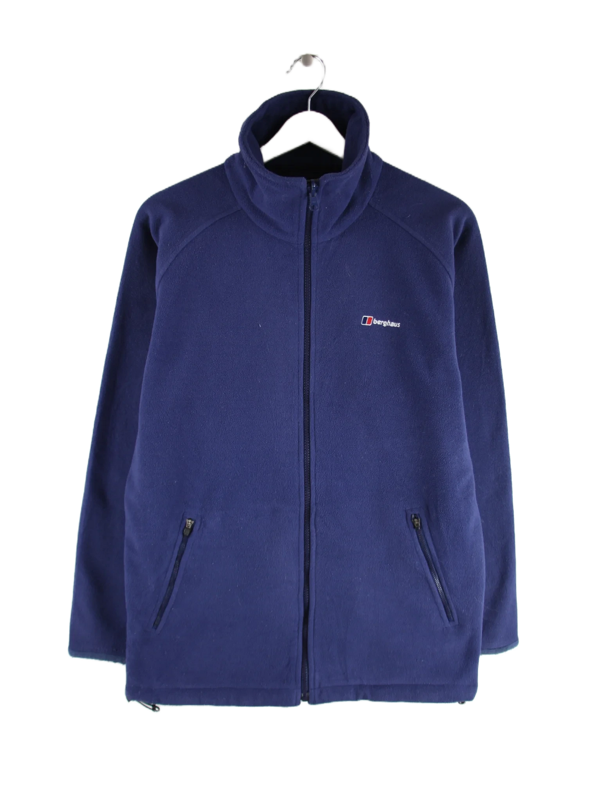 Vintage Fleece Blau L – Vorderseite